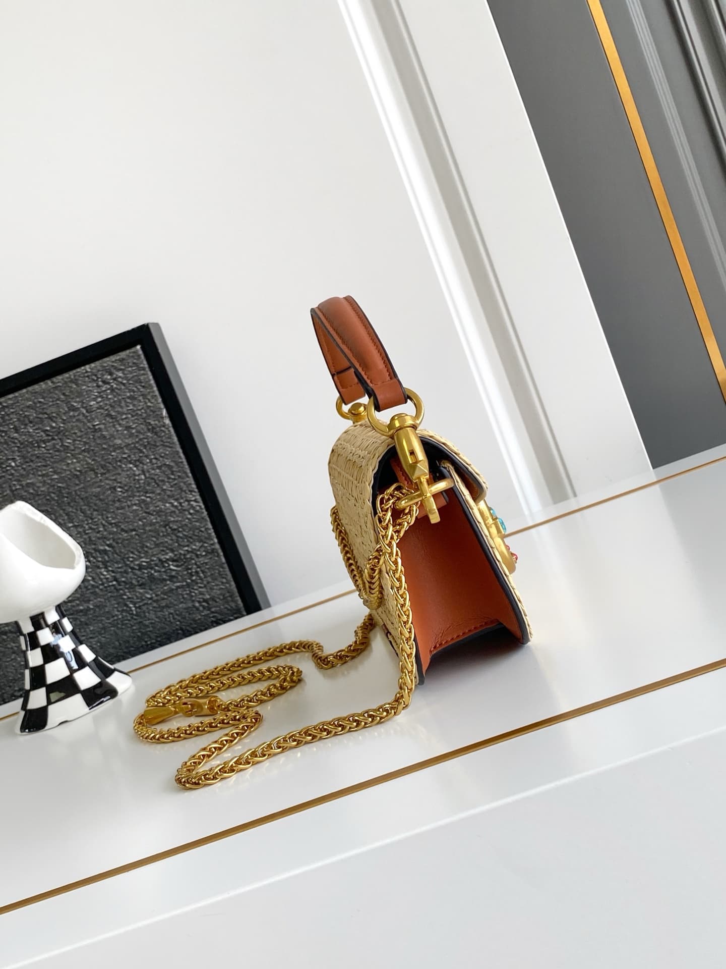 Valentino Gold Pouch 9922