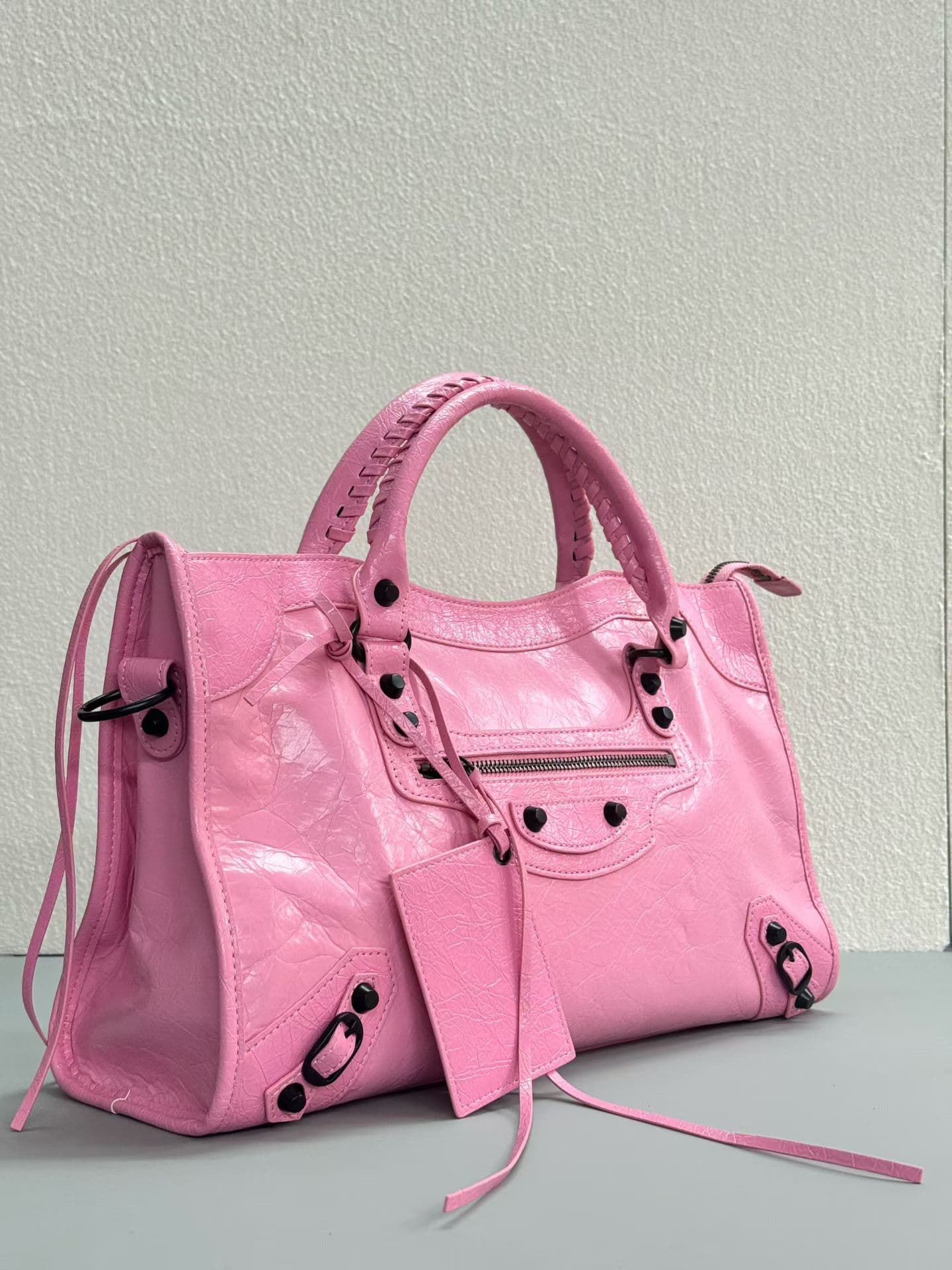 Balenciaga Le City Moto Bag 大号 大号粉红色 50025