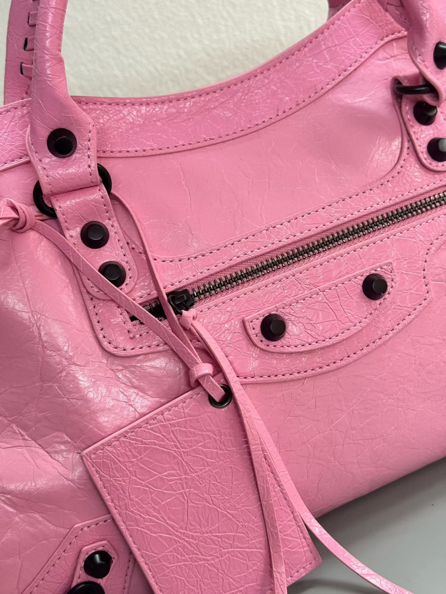 Balenciaga Le City Moto Bag 大号 大号粉红色 50025