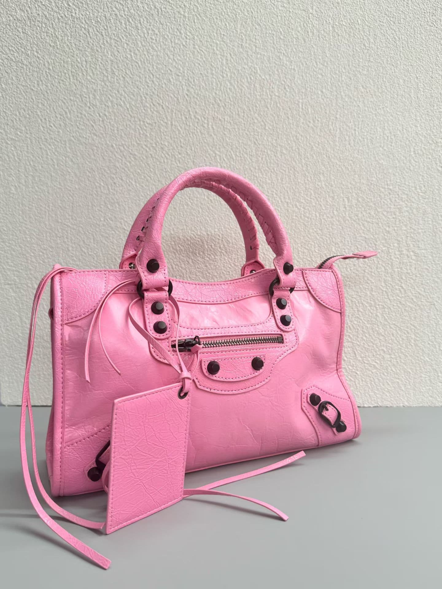 Balenciaga Le City Moto Bag 中号 中号粉红色 50025