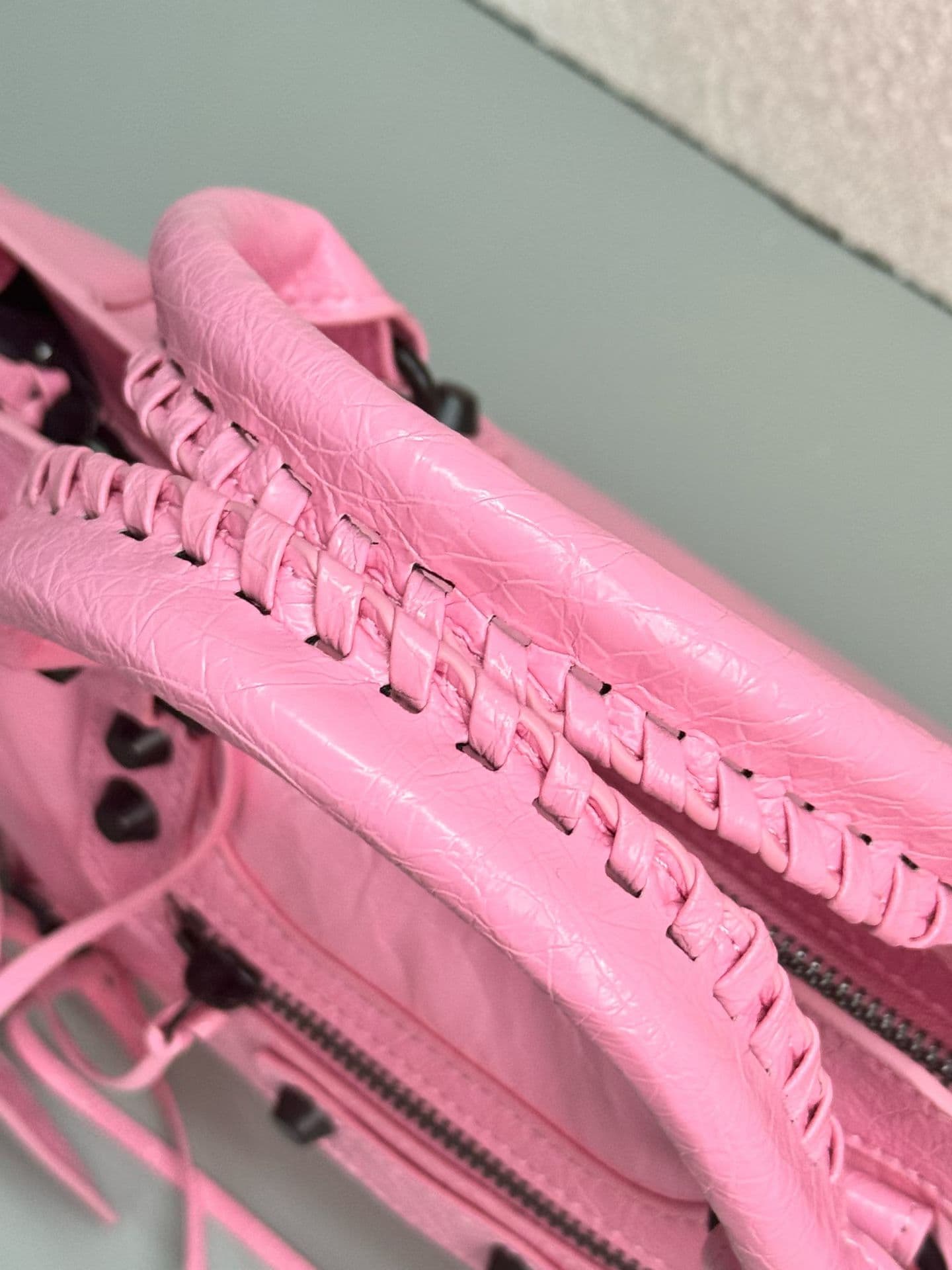 Balenciaga Le City Moto Bag 中号 中号粉红色 50025