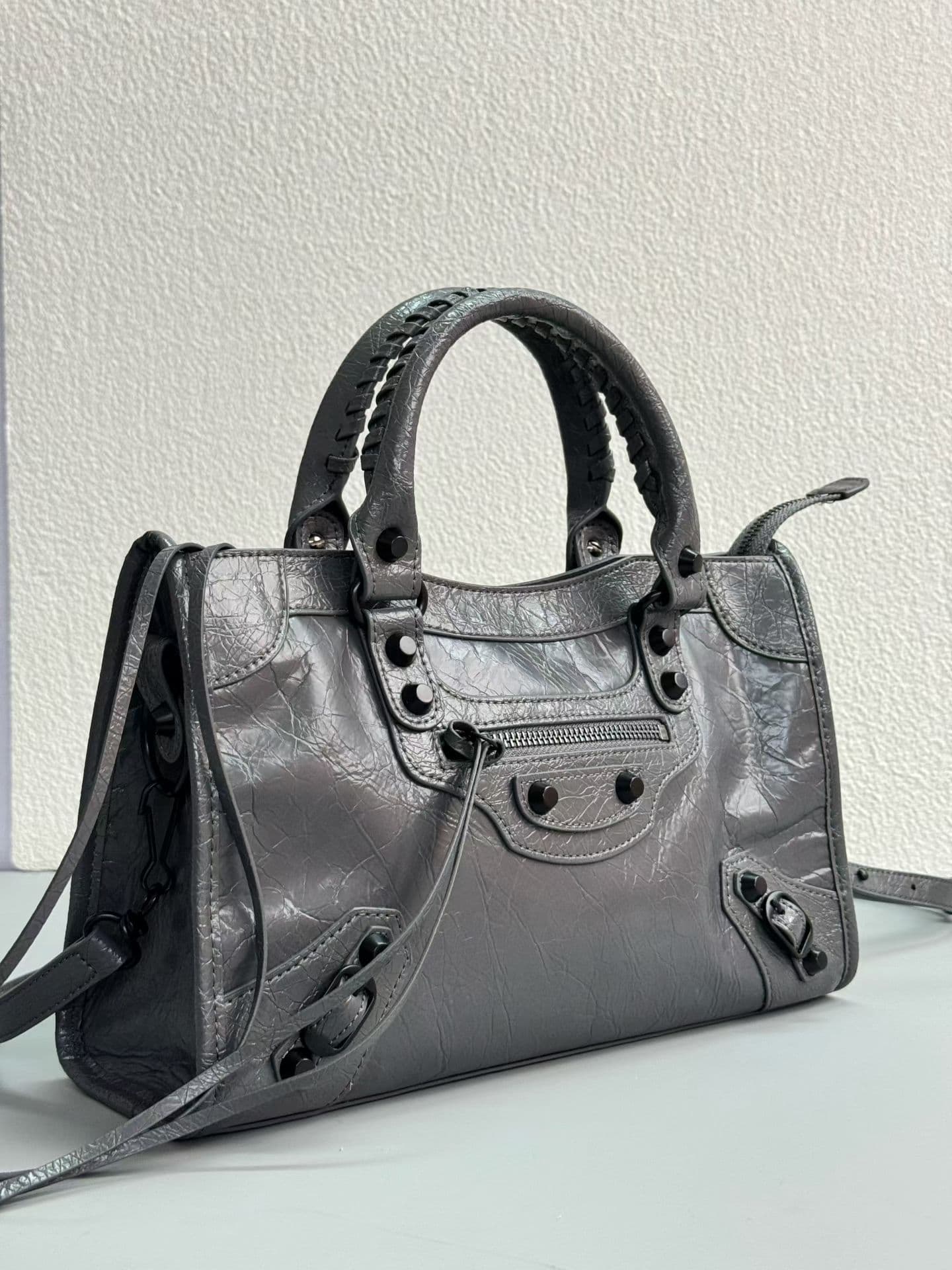 Balenciaga Le City Moto Bag 中号 中号灰 50025