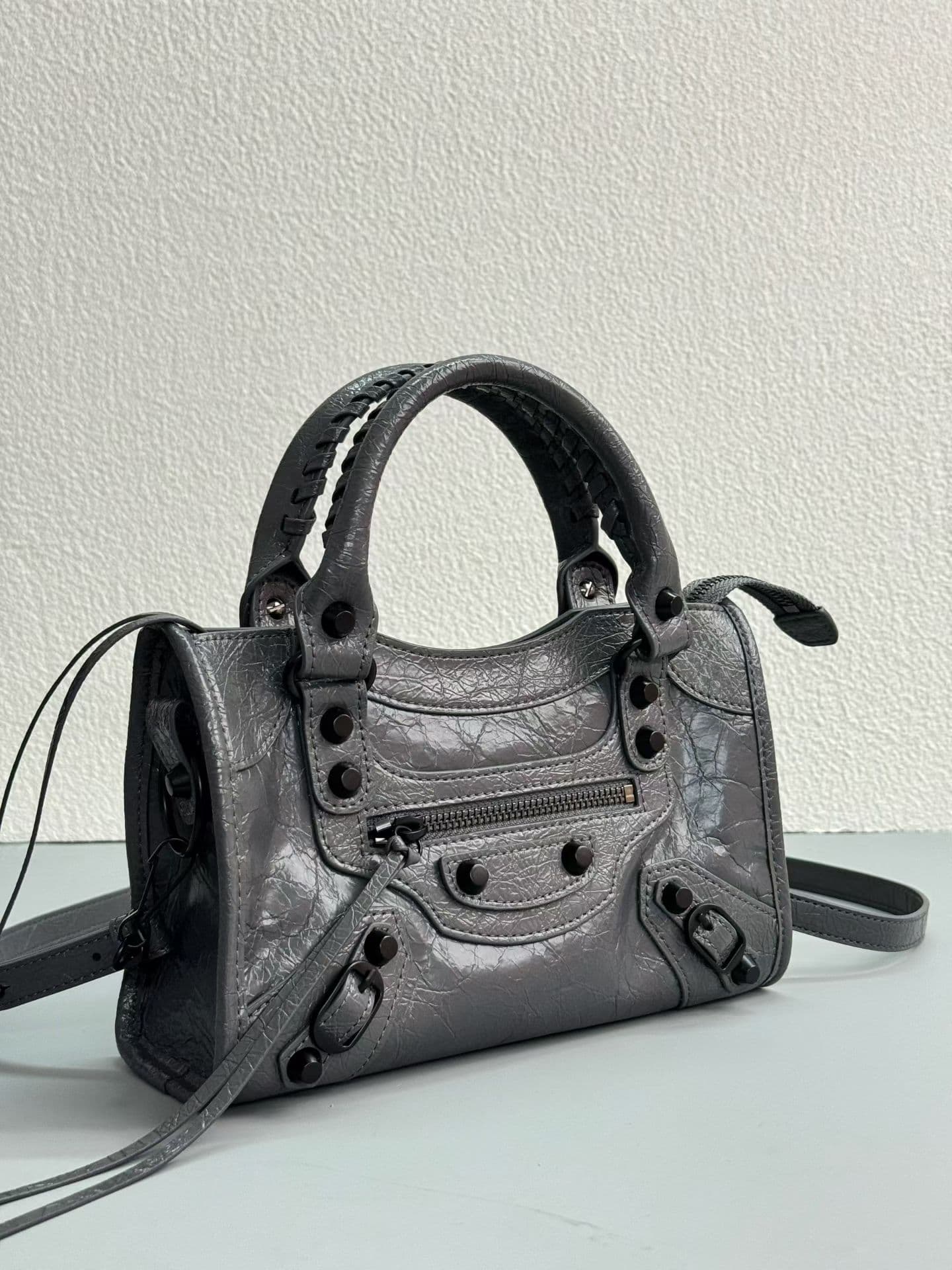 Balenciaga Le City Moto Bag 小号 小号灰 50025