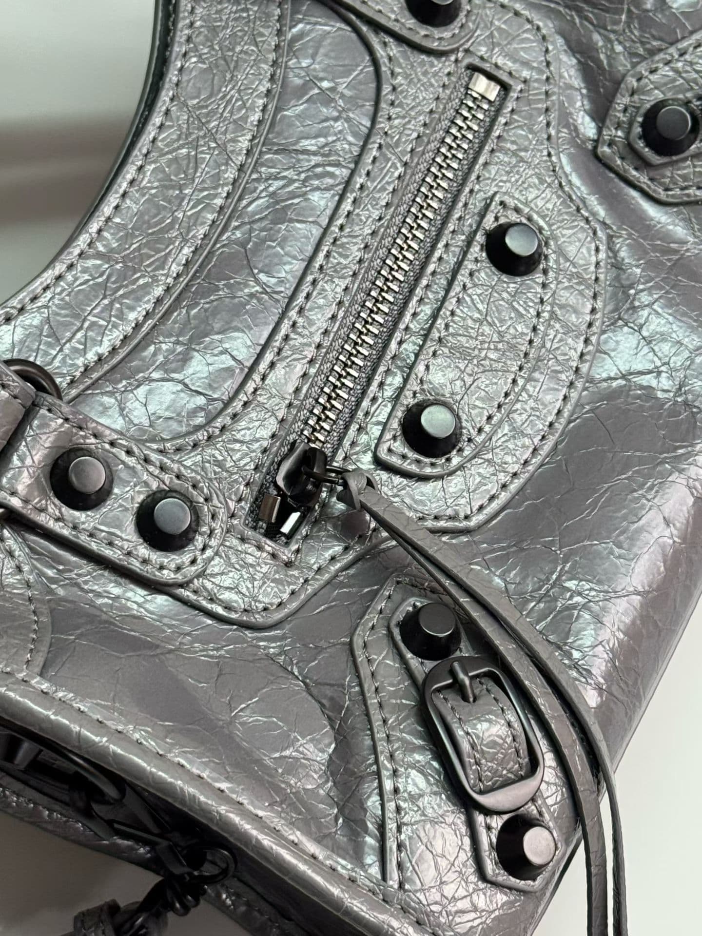 Balenciaga Le City Moto Bag 小号 小号灰 50025