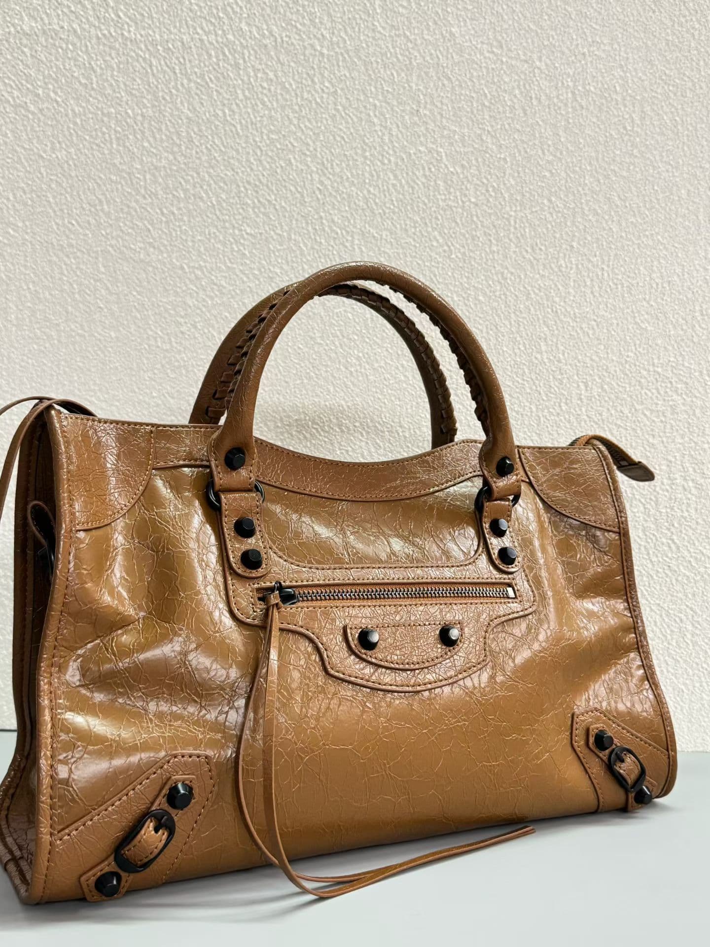 Balenciaga Le City Moto Bag 大号 大号棕色 50025