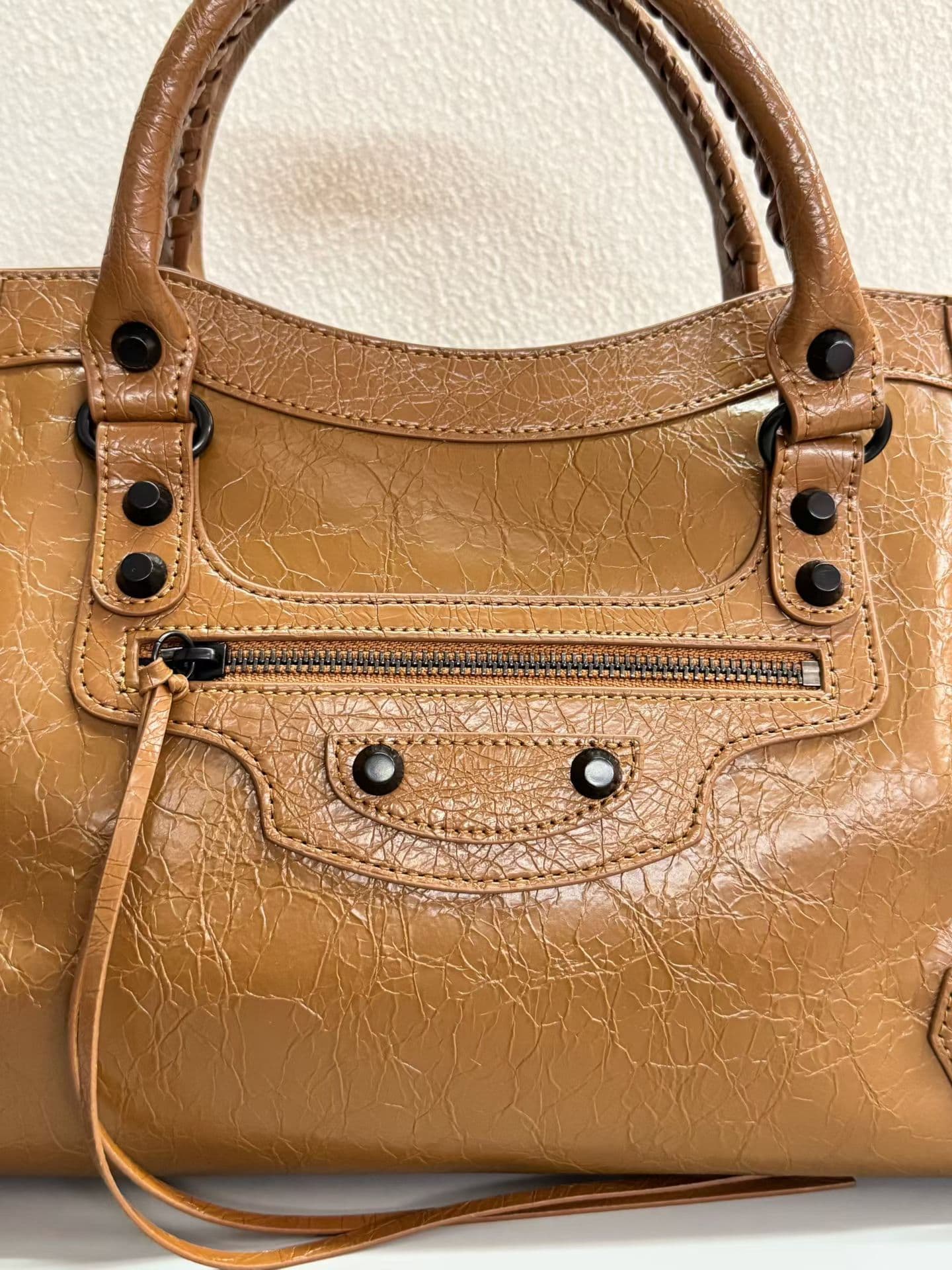 Balenciaga Le City Moto Bag 大号 大号棕色 50025