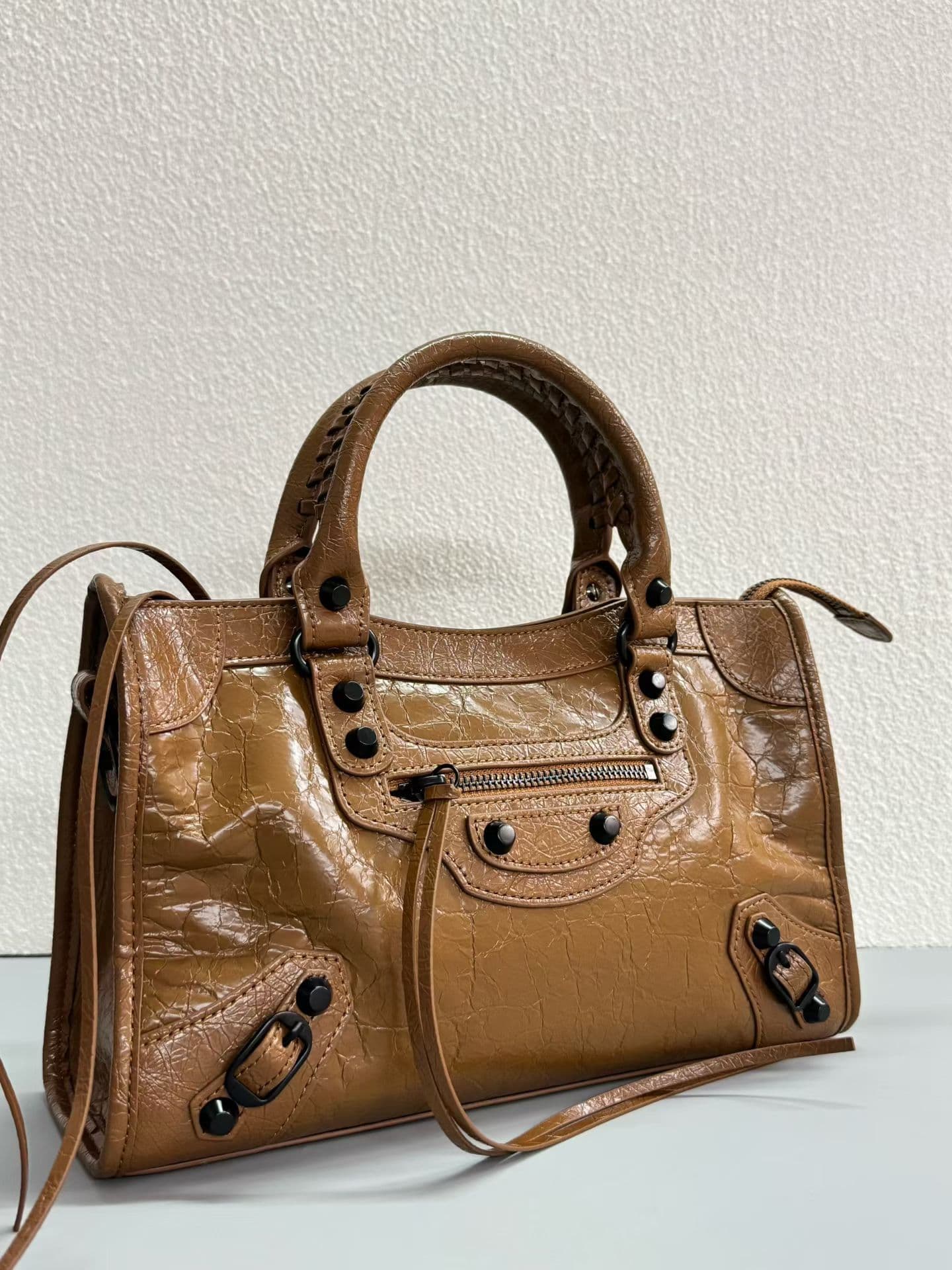 Balenciaga Le City Moto Bag 中号 中号棕色 50025