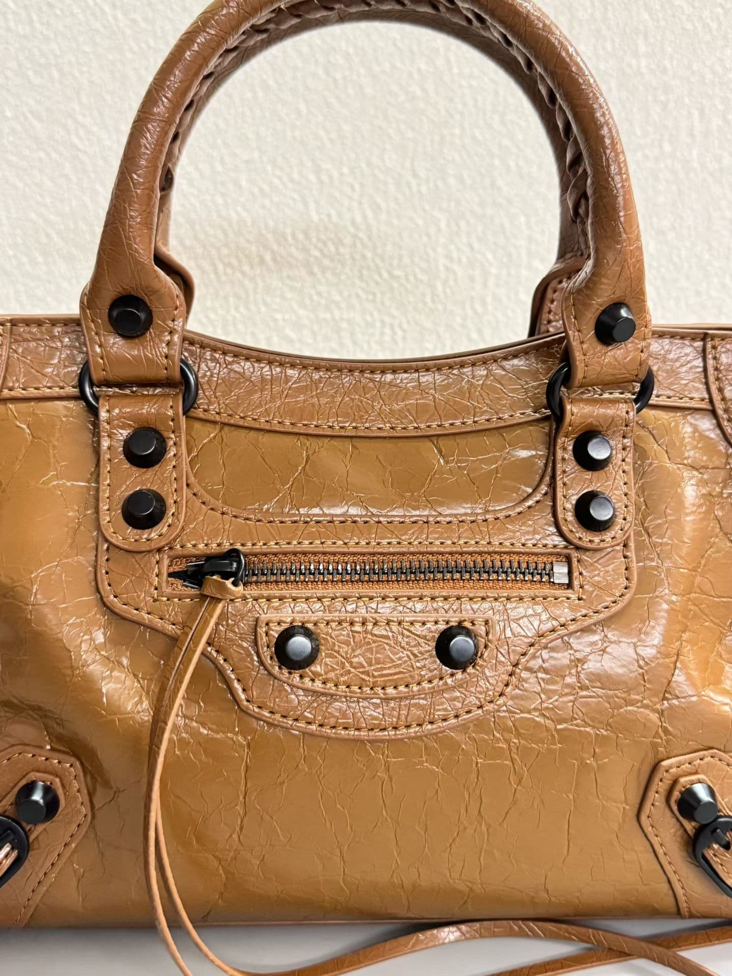 Balenciaga Le City Moto Bag 中号 中号棕色 50025