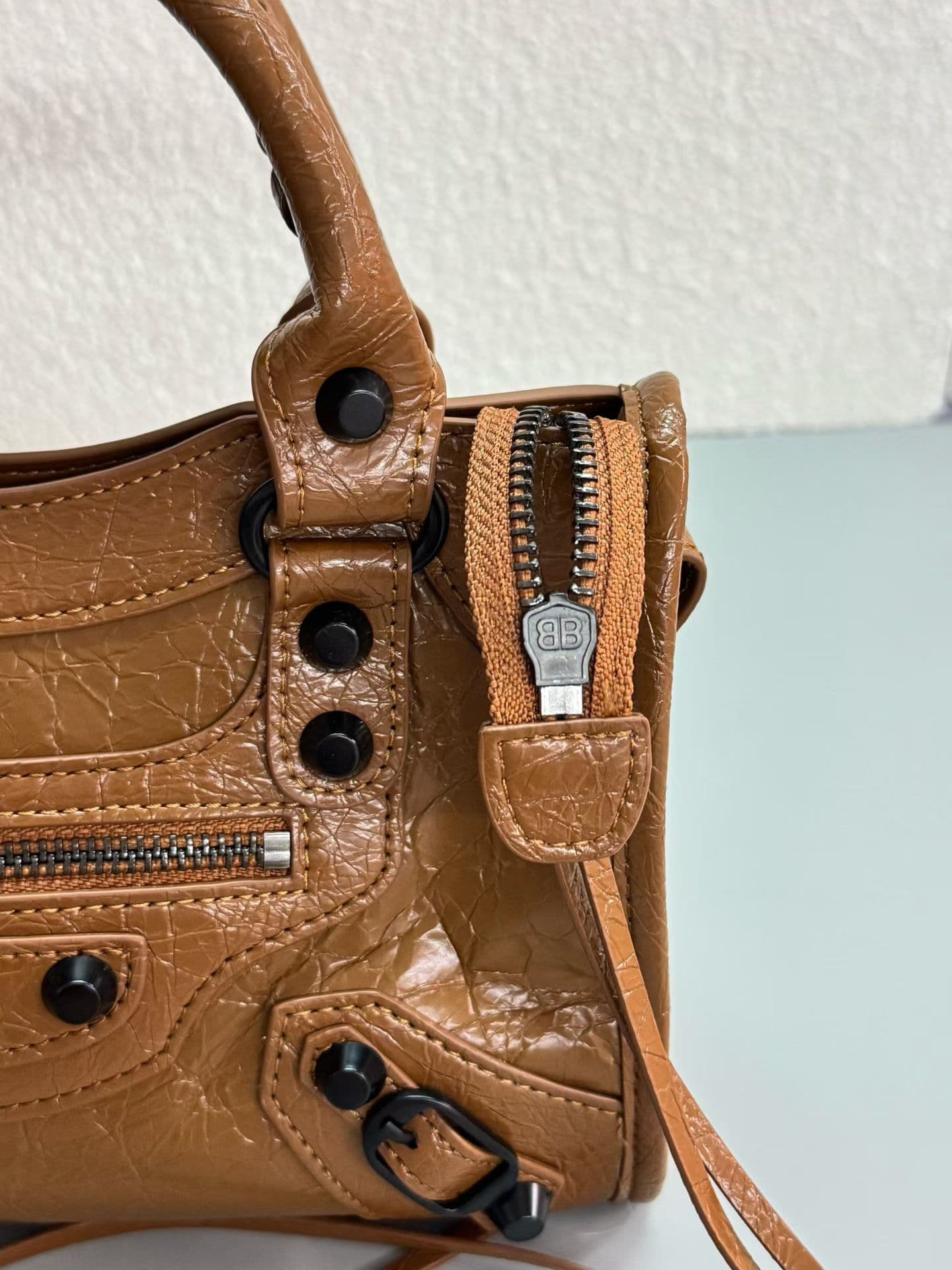 Balenciaga Le City Moto Bag 小号 小号棕 50025