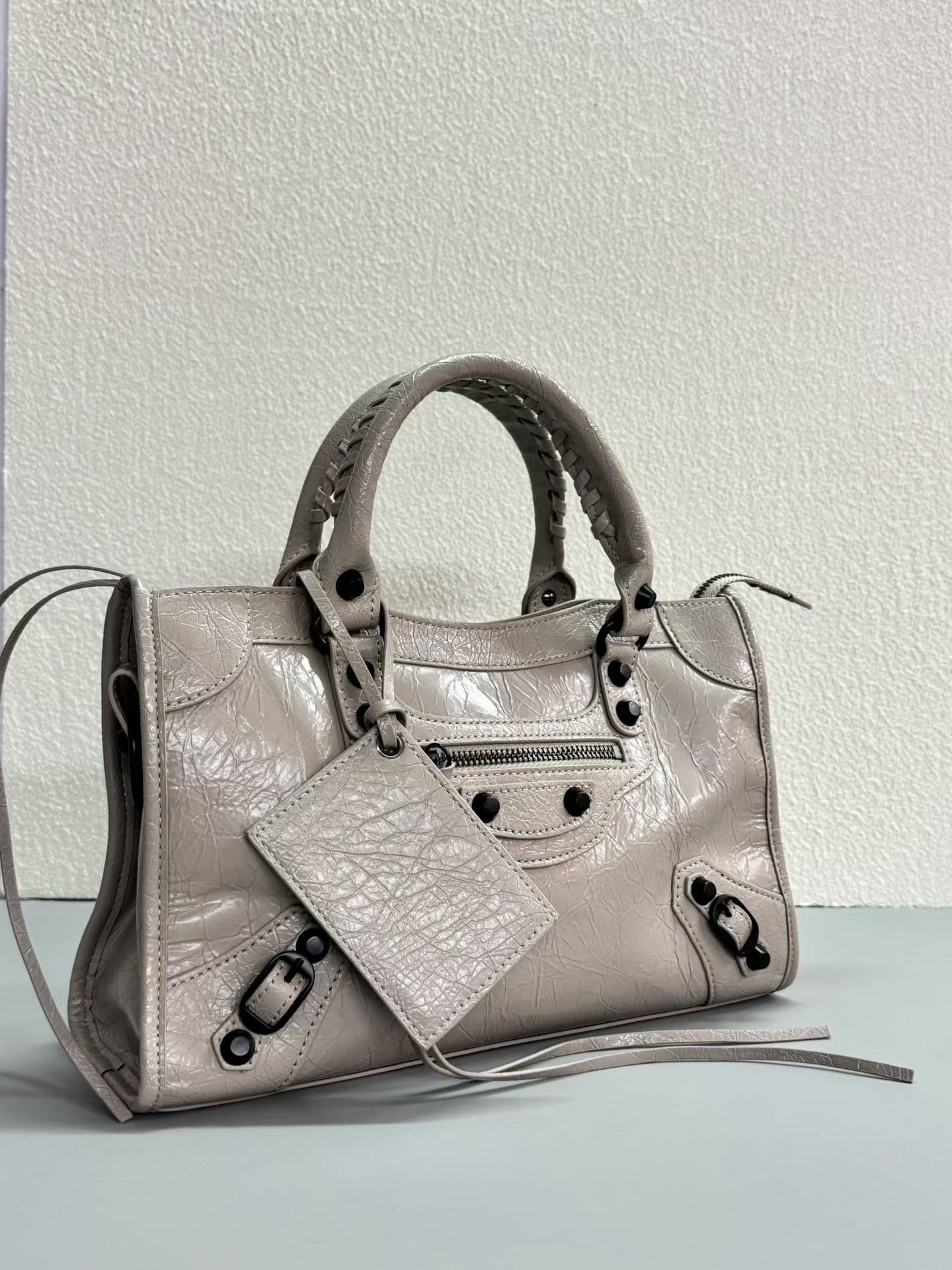 Balenciaga Le City Moto Bag 中号 中号奶茶色 50025