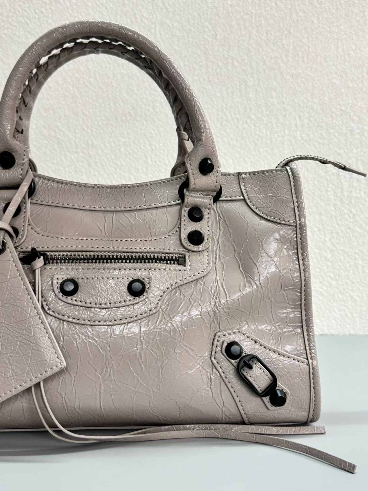 Balenciaga Le City Moto Bag 中号 中号奶茶色 50025
