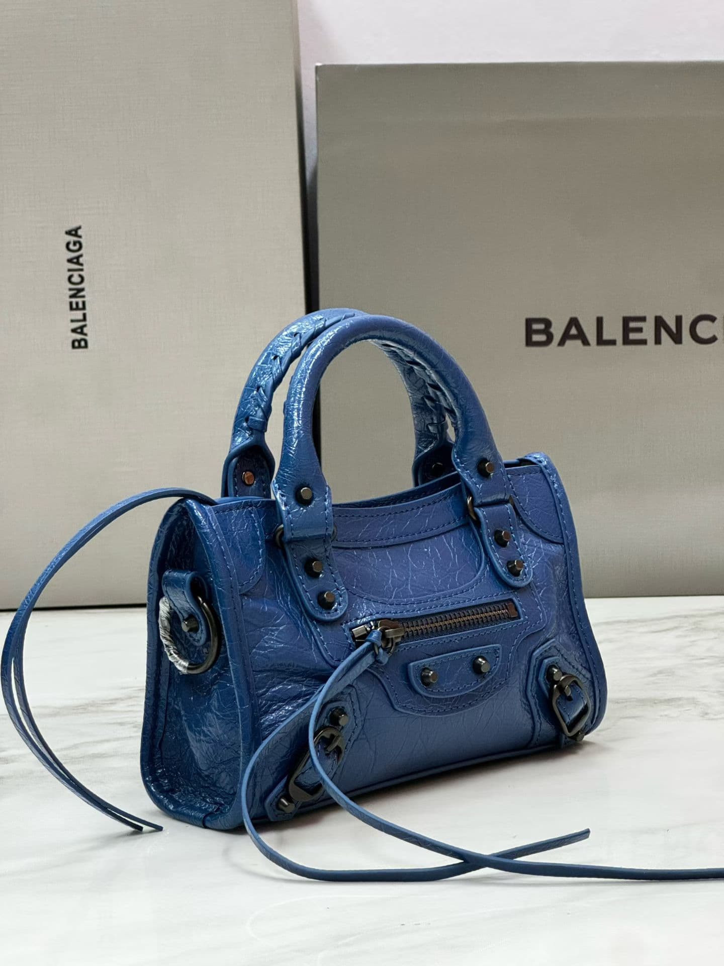 Balenciaga Le City Moto Bag 迷你号 蓝色 50025
