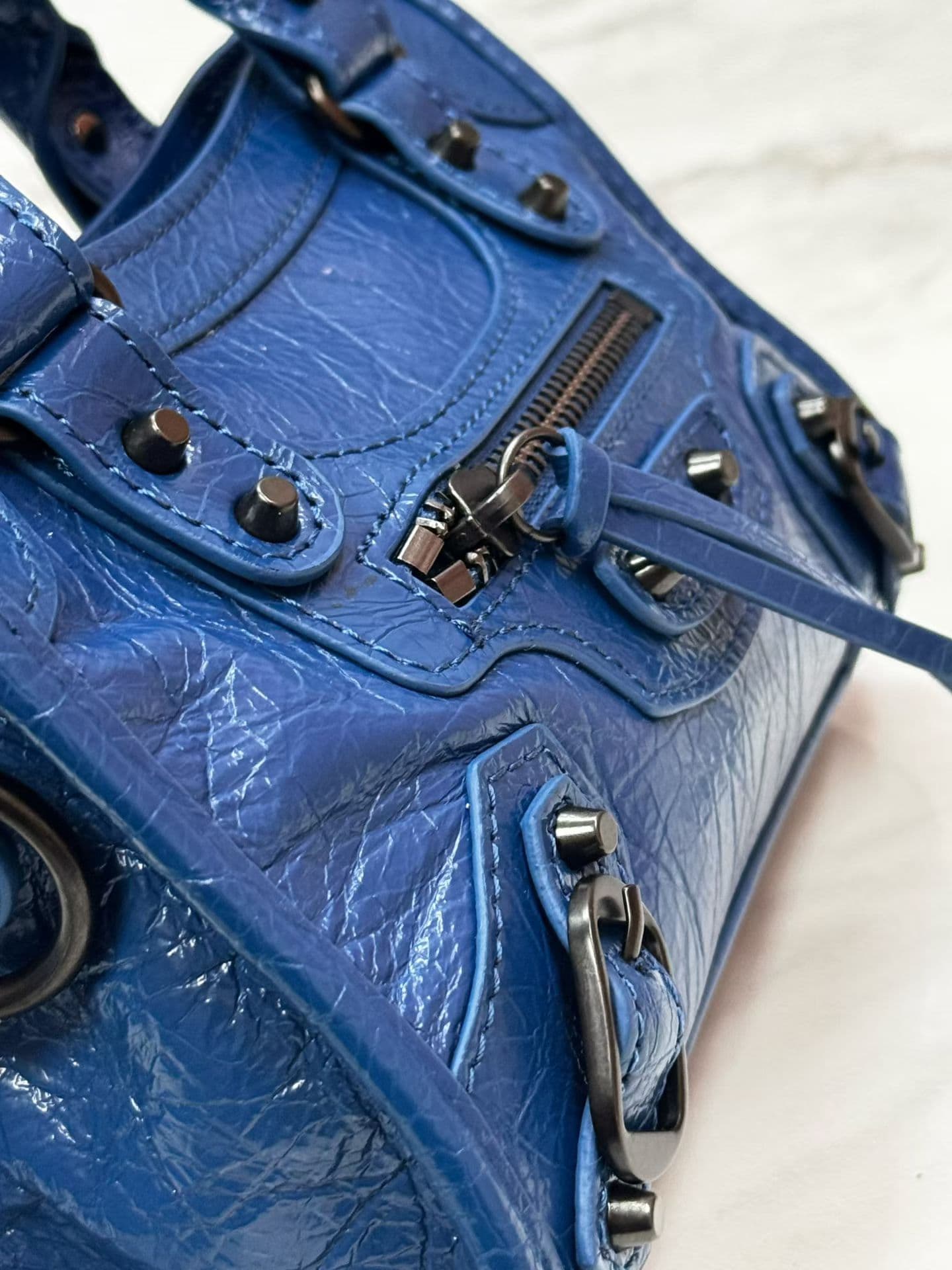 Balenciaga Le City Moto Bag 迷你号 蓝色 50025