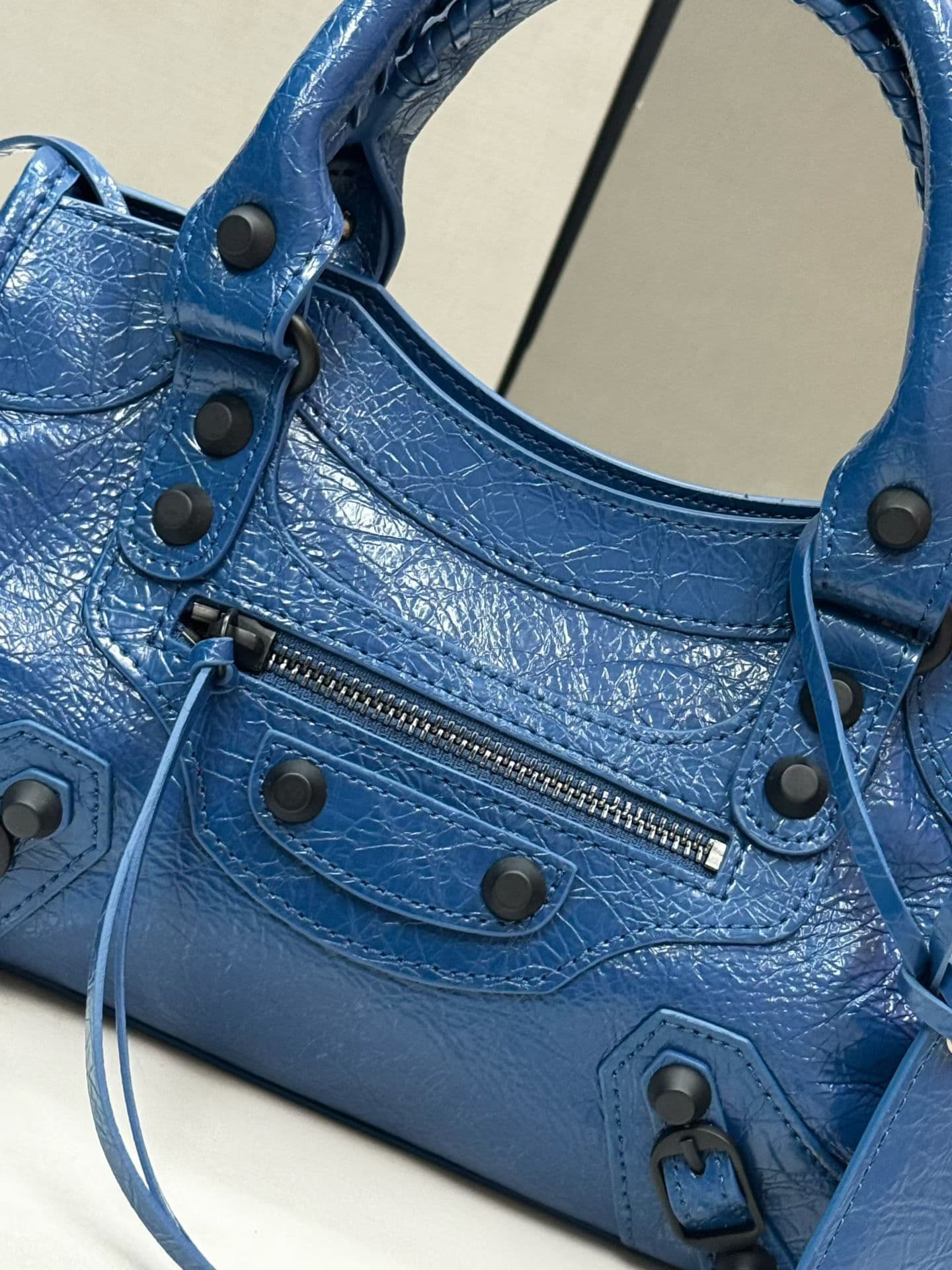 Balenciaga Le City Moto Bag 小号 蓝色 50025
