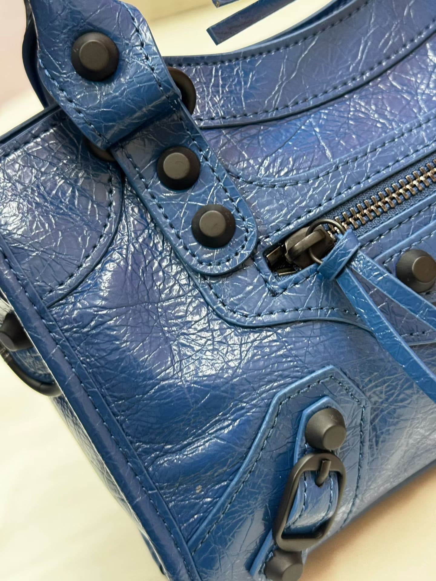 Balenciaga Le City Moto Bag 小号 蓝色 50025