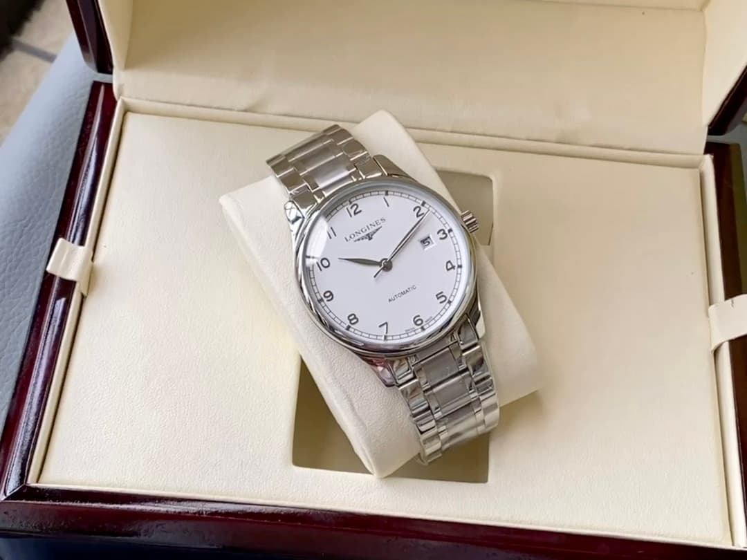 Longines White Watch