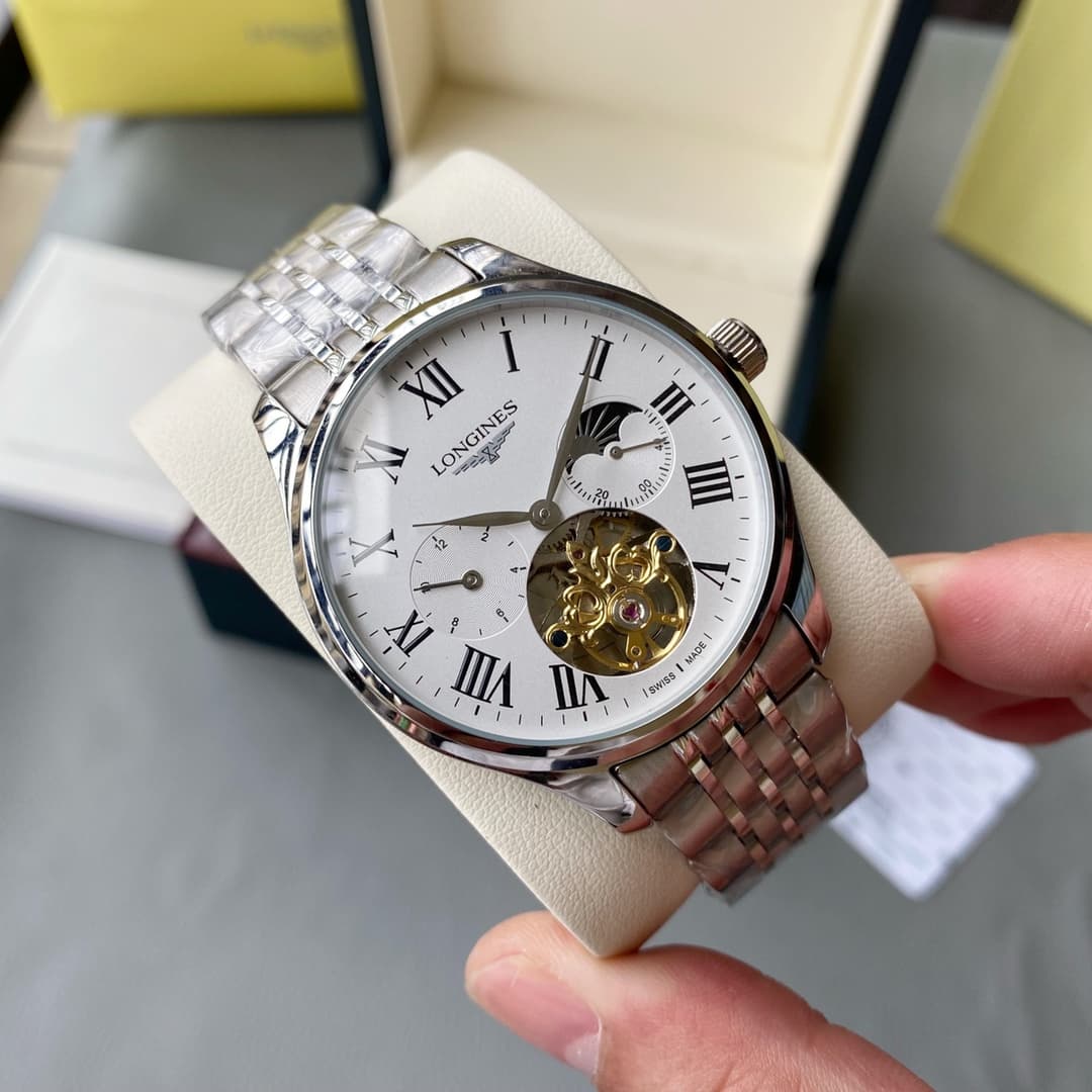 Longines White Watch