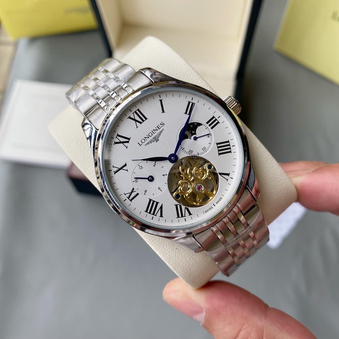 Longines White Watch
