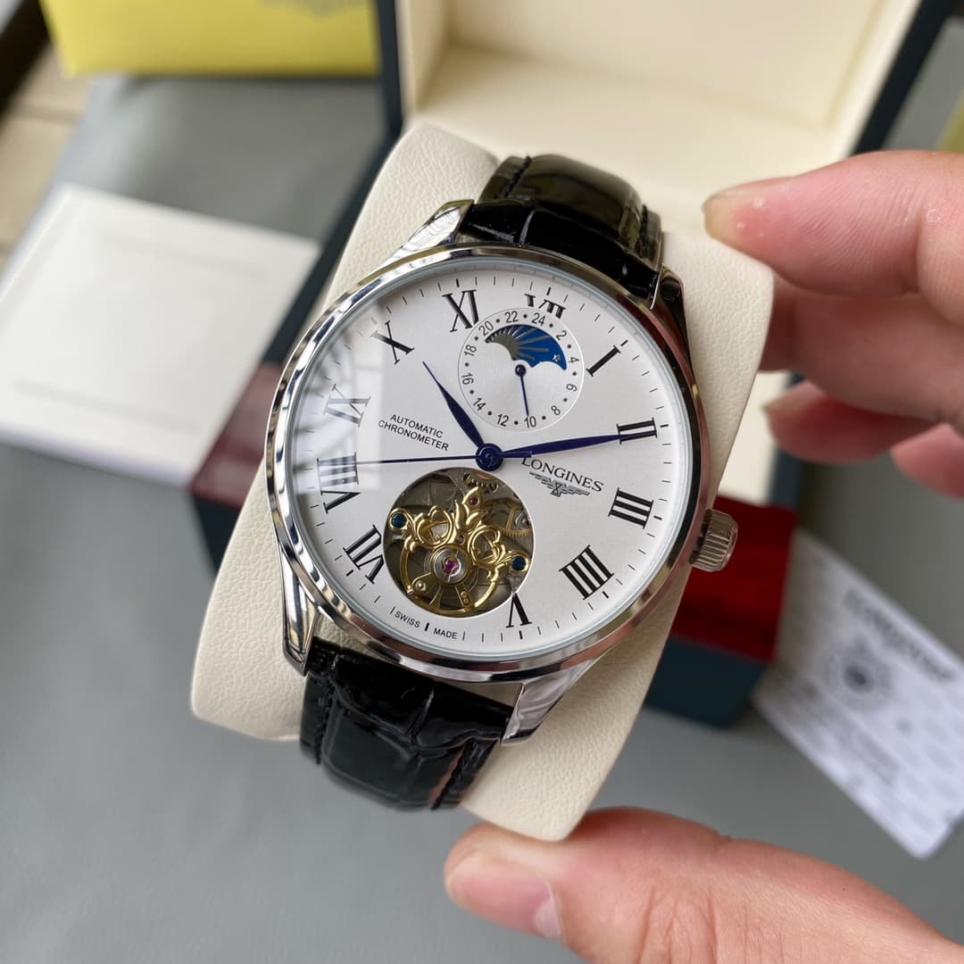 Longines White Watch