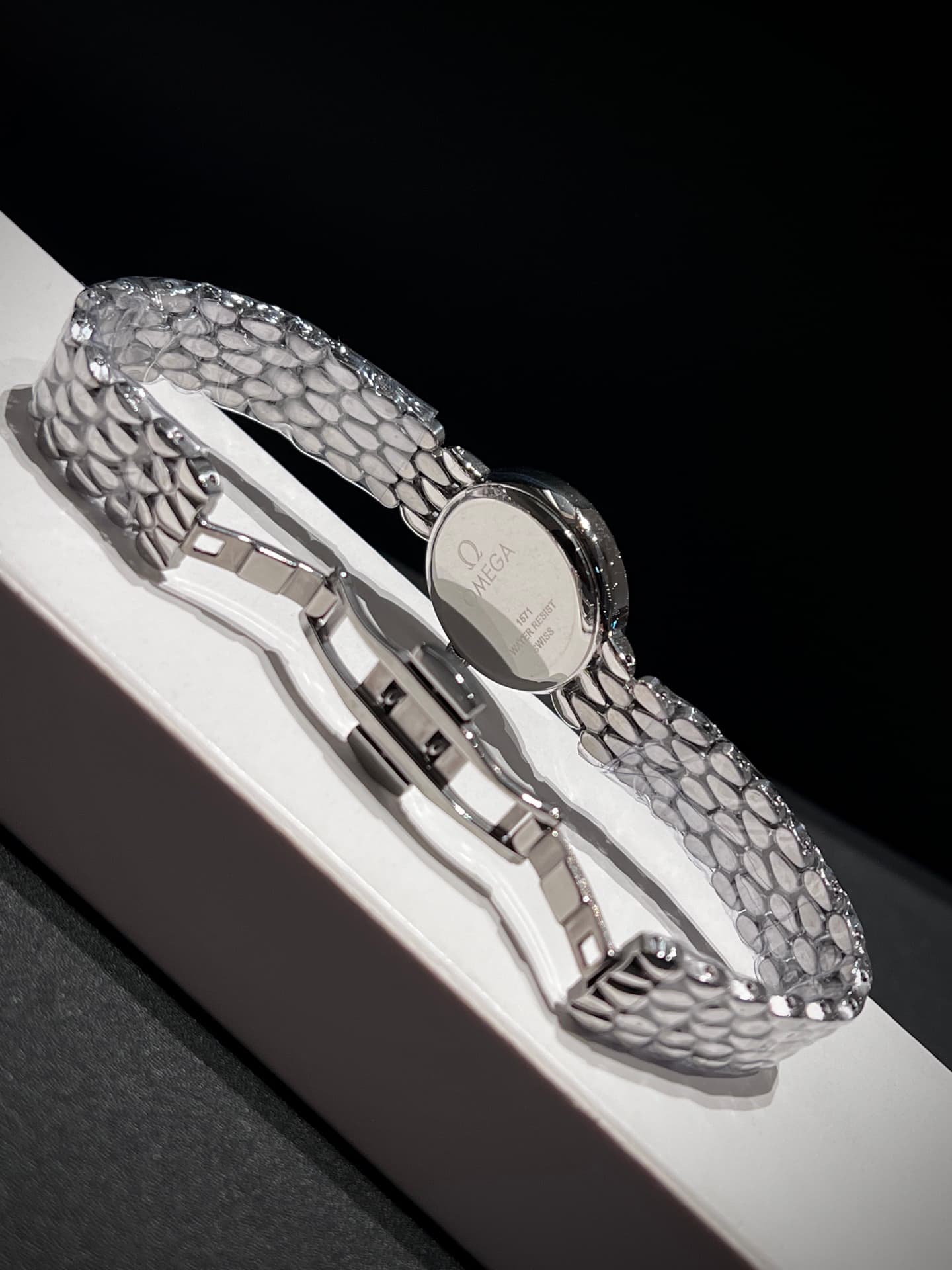Omega White Watch
