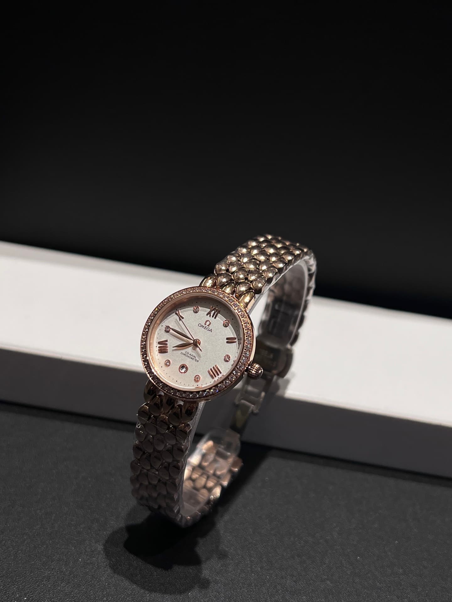Omega White Watch