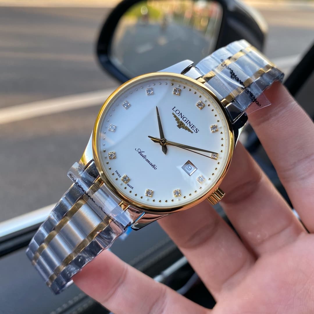 Longines White Watch