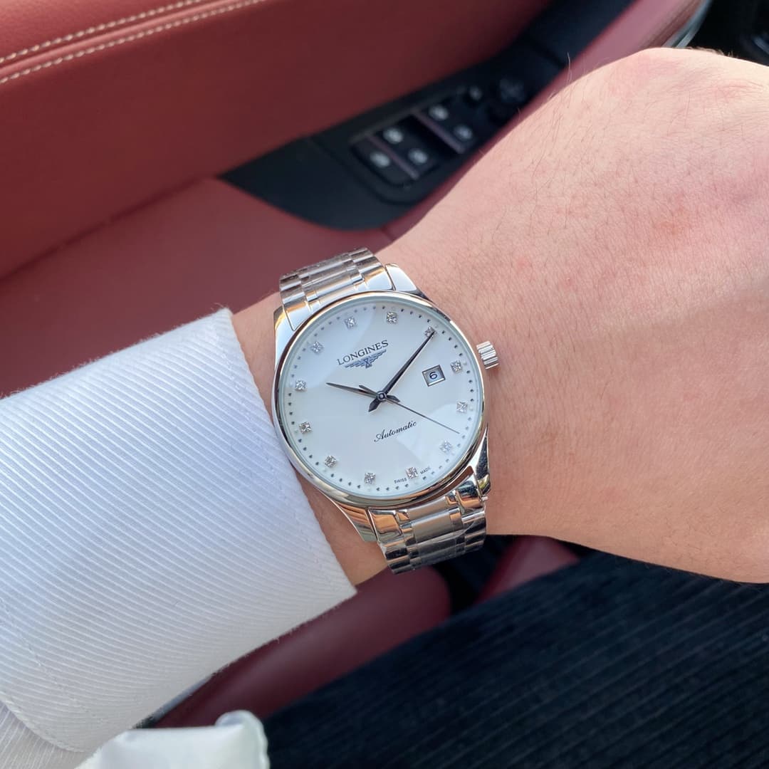Longines White Watch