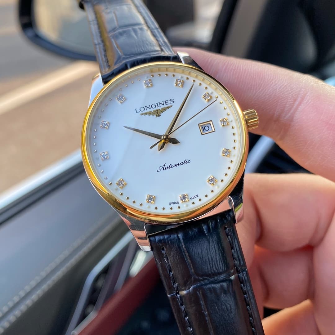 Longines White Watch