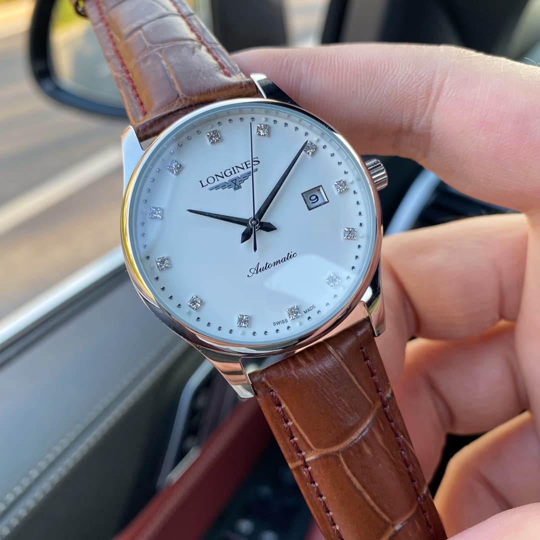 Longines White Watch
