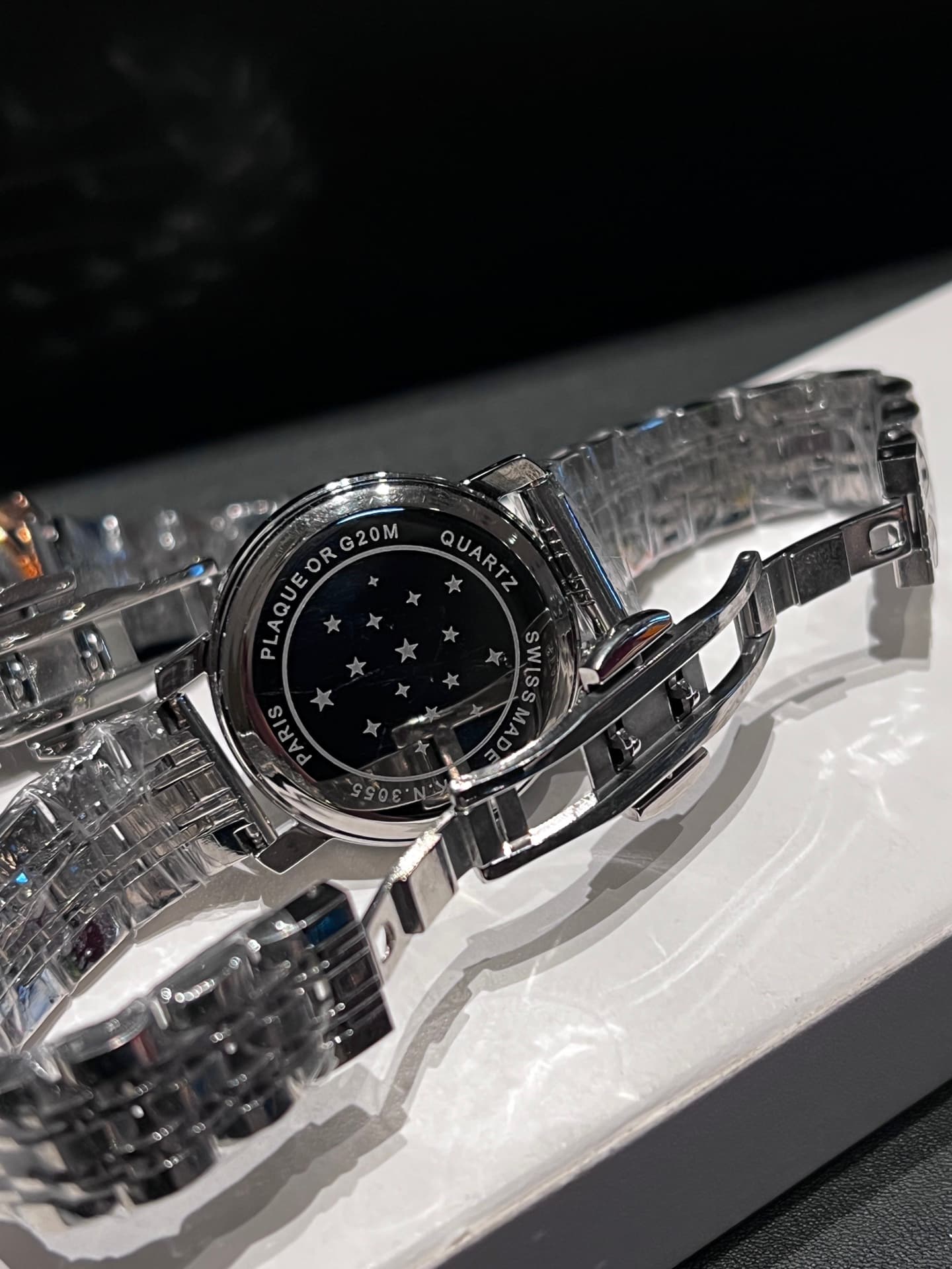 Omega White Watch