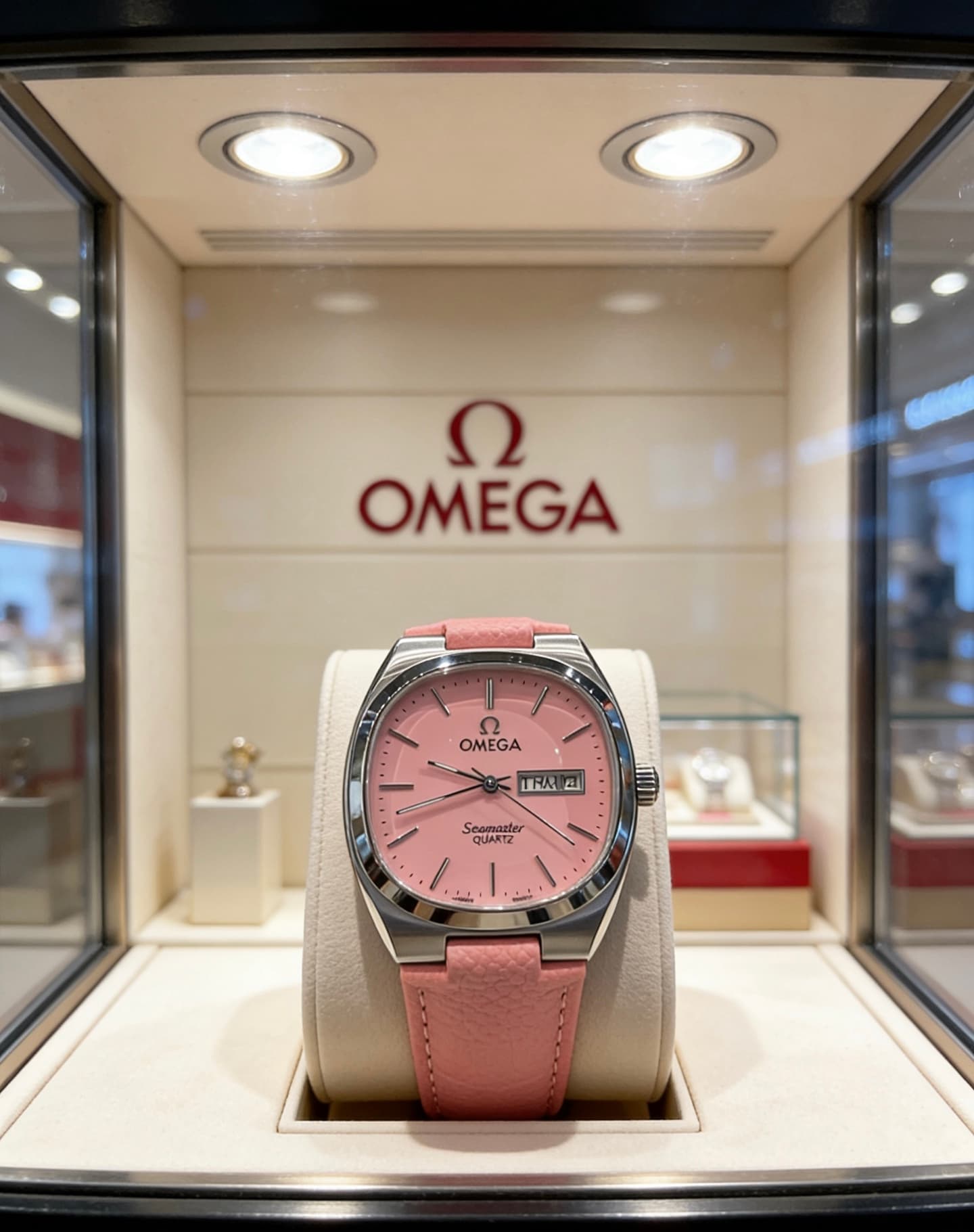 Omega Cream Belt