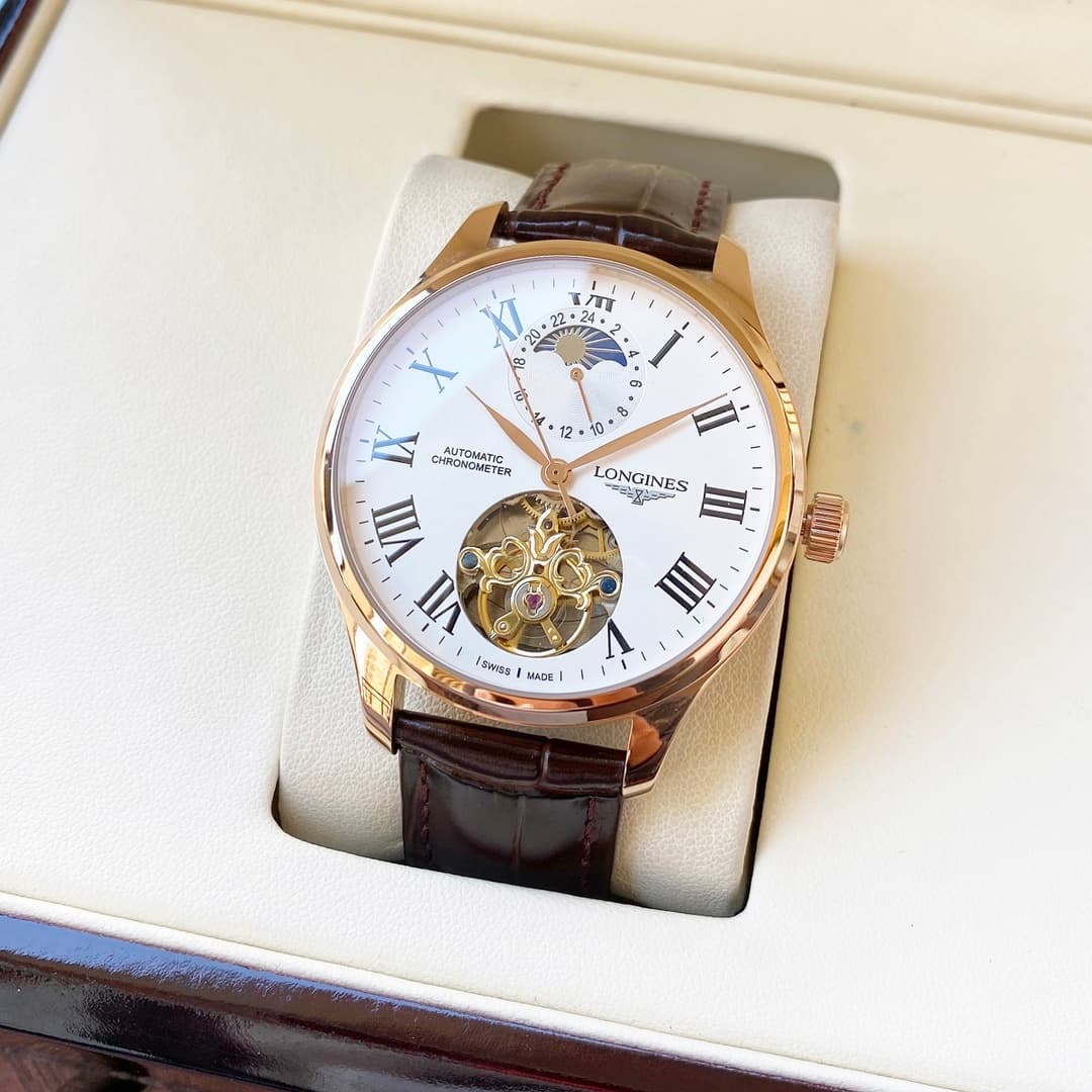 Longines White Watch