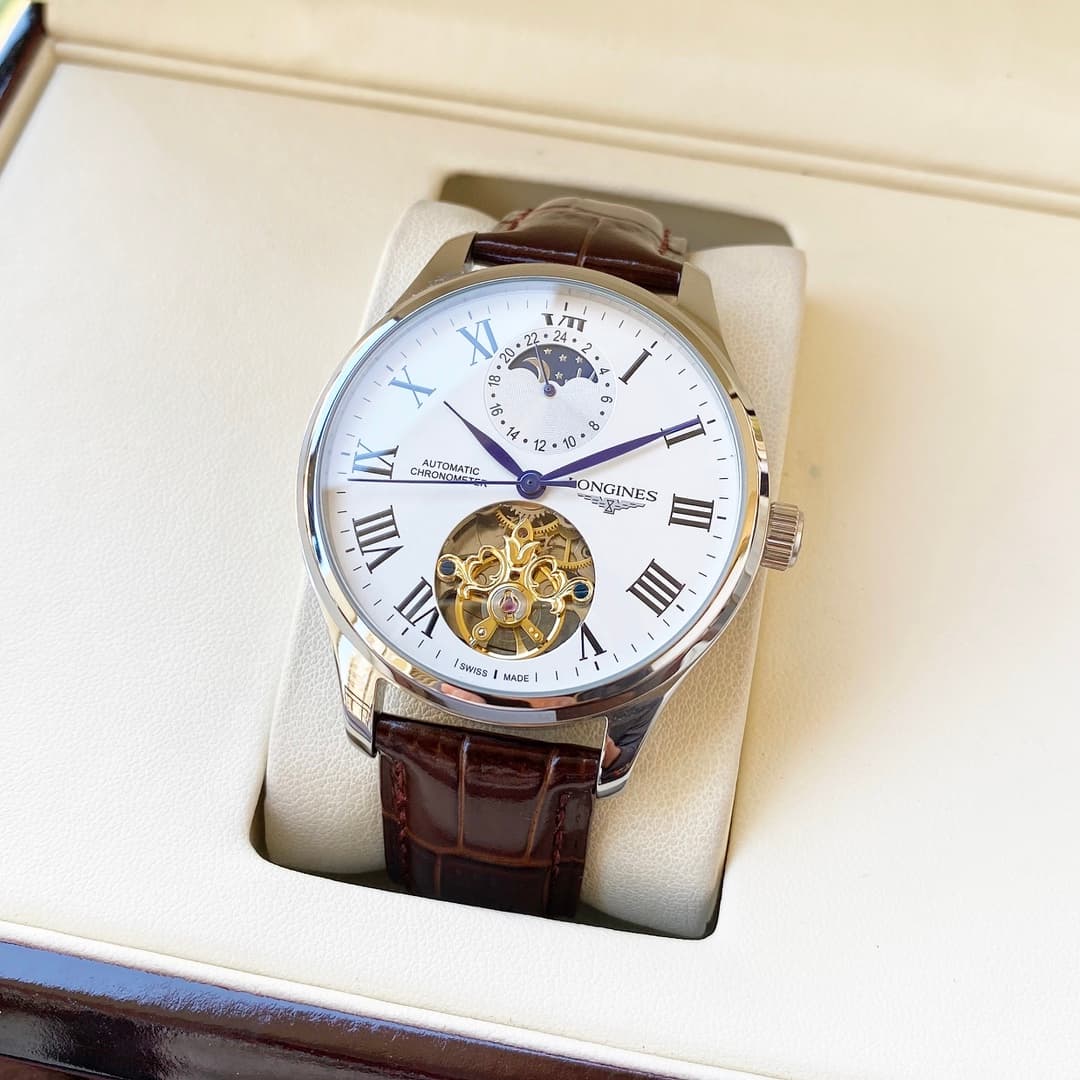 Longines White Watch