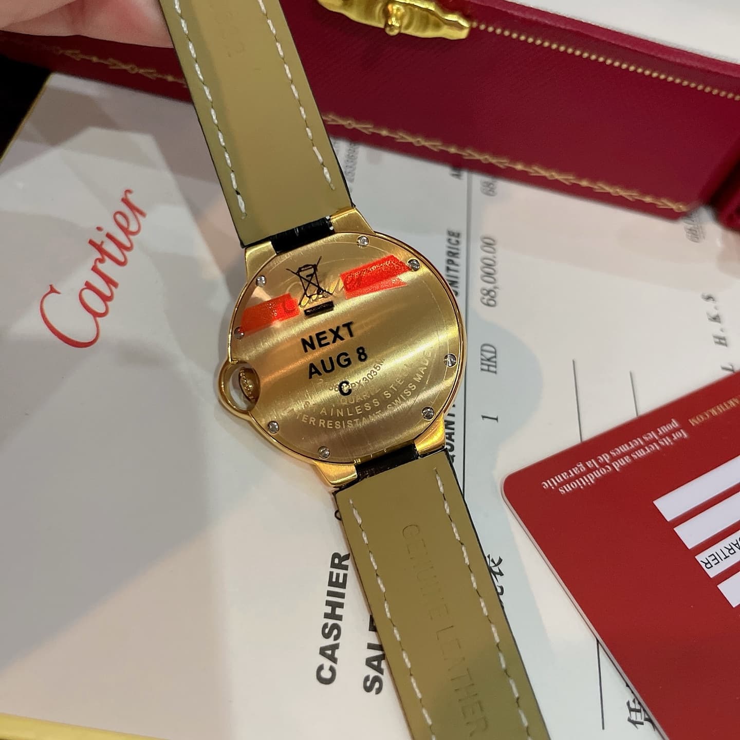 Cartier Blue Watch