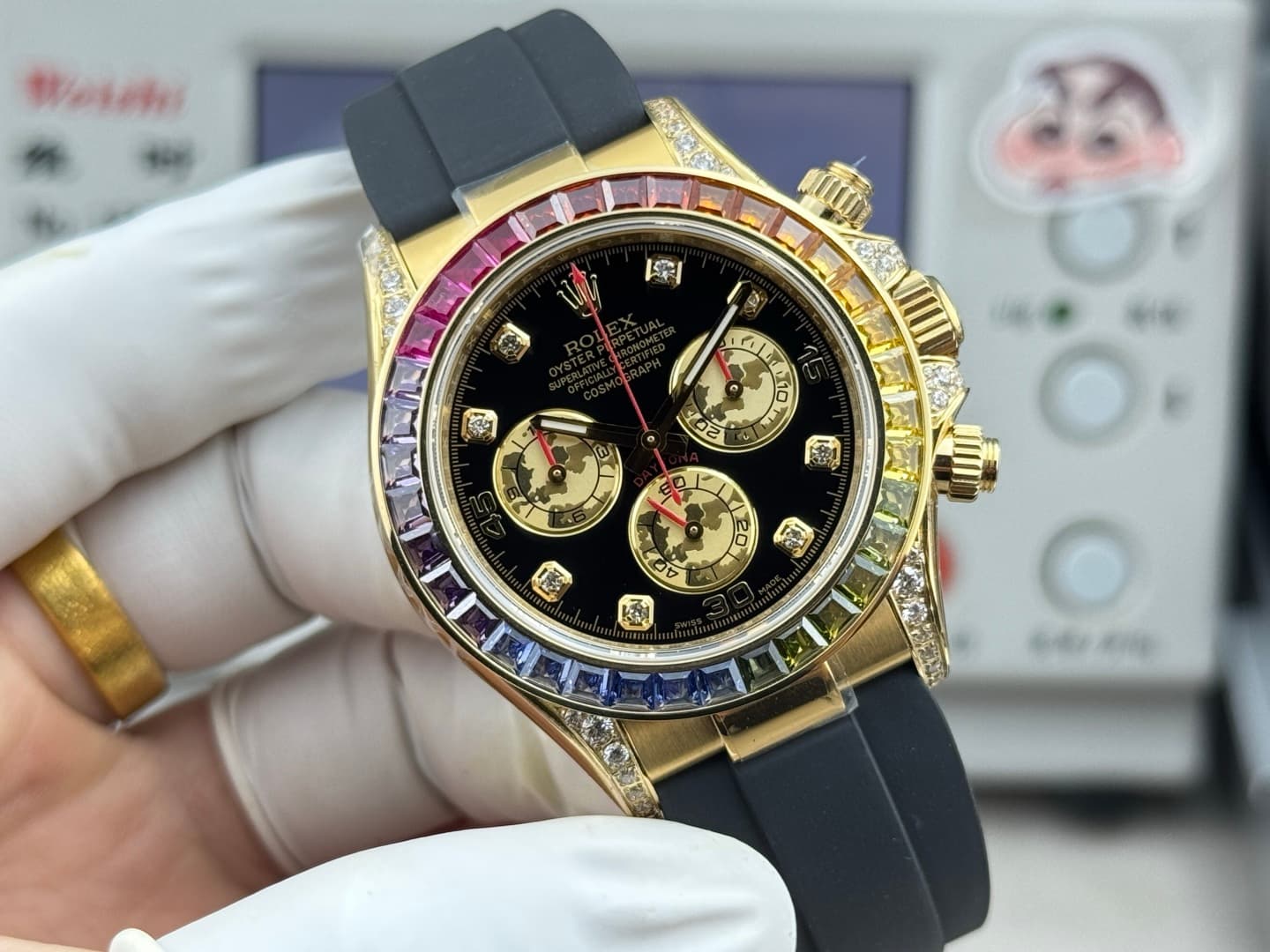 Luxury Watch Black Bag