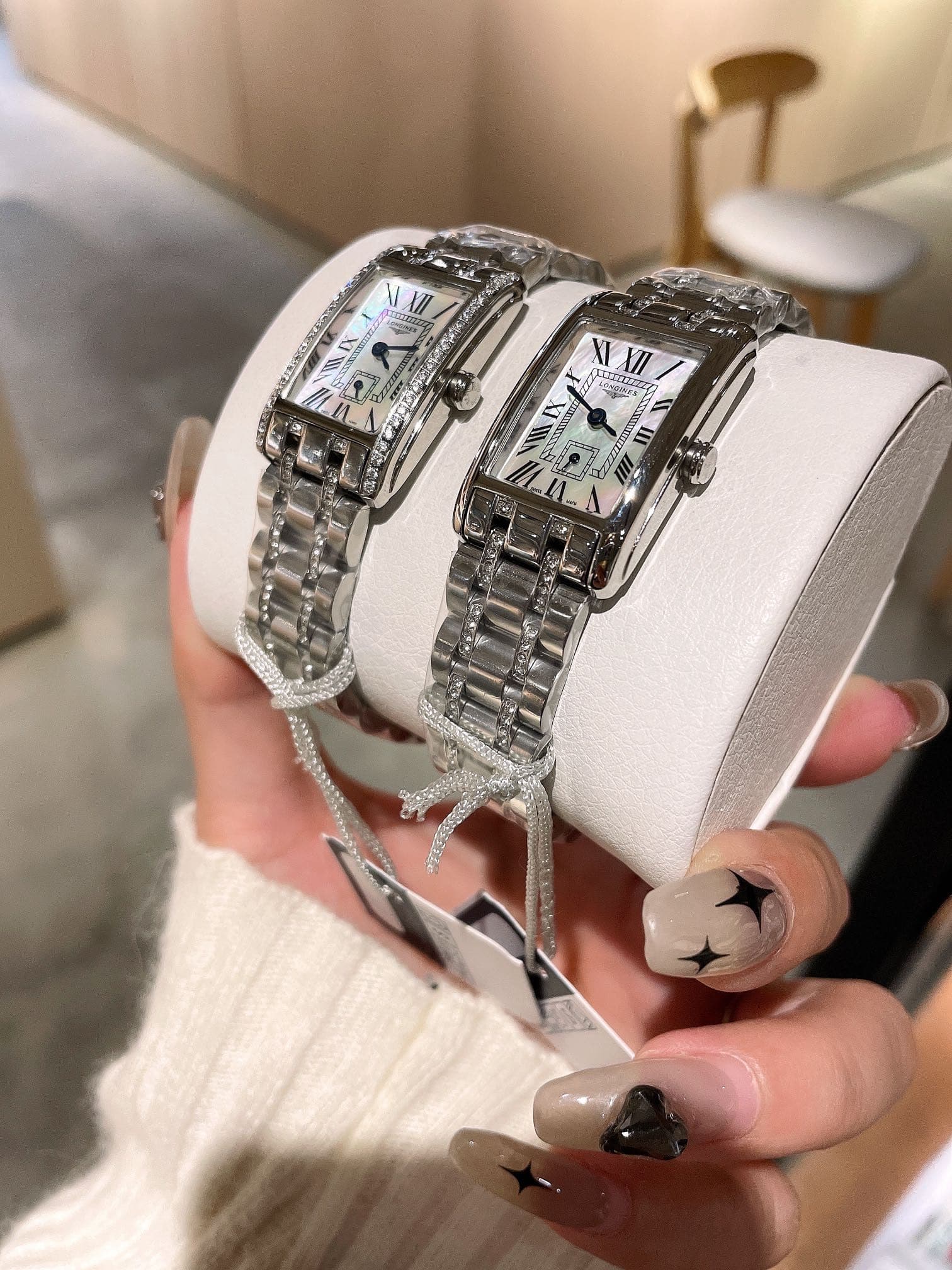 Longines White Watch