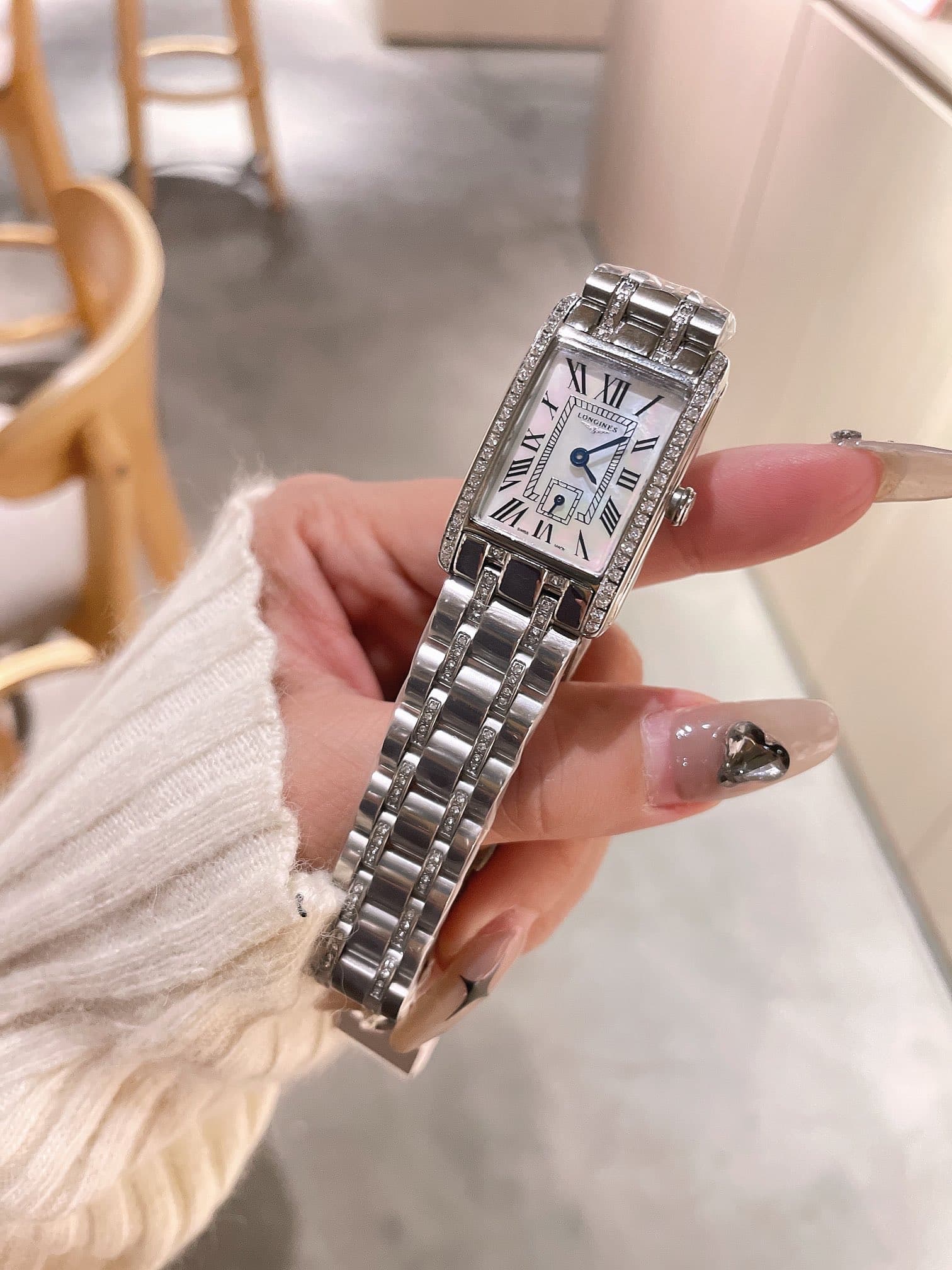 Longines White Watch