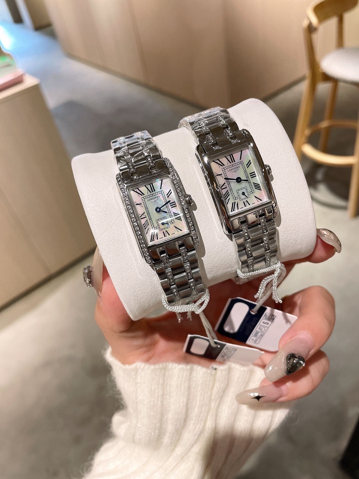 Longines White Watch