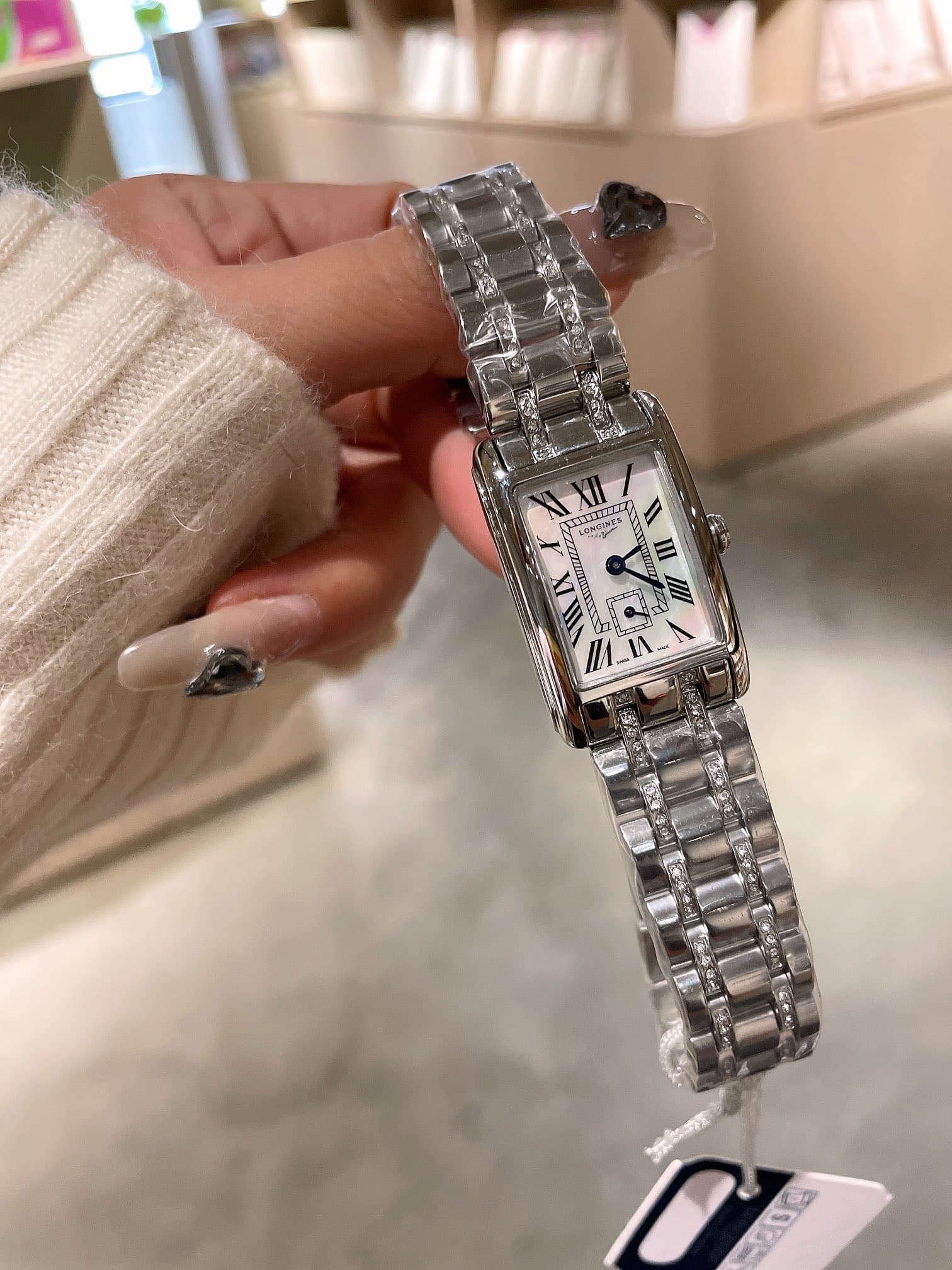 Longines White Watch