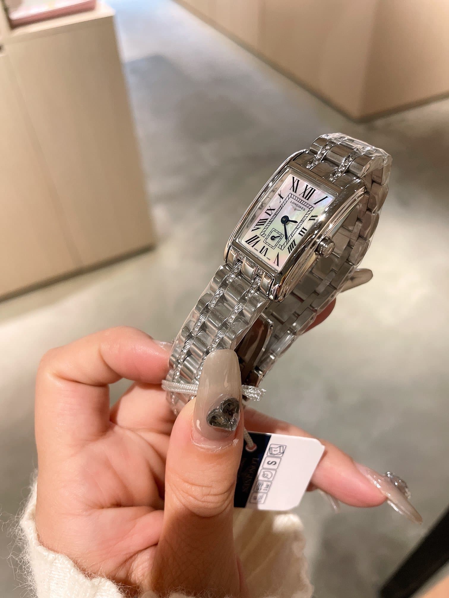 Longines White Watch
