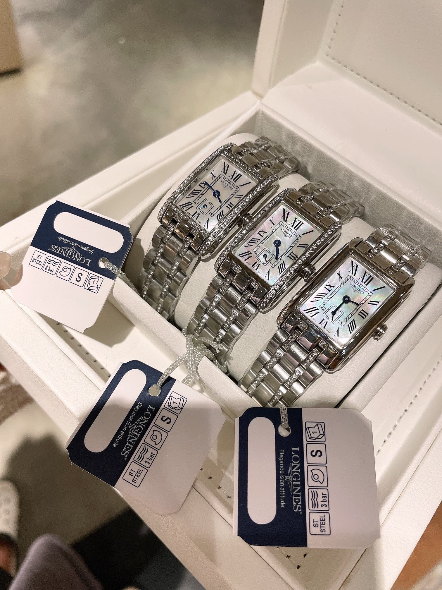 Longines White Watch