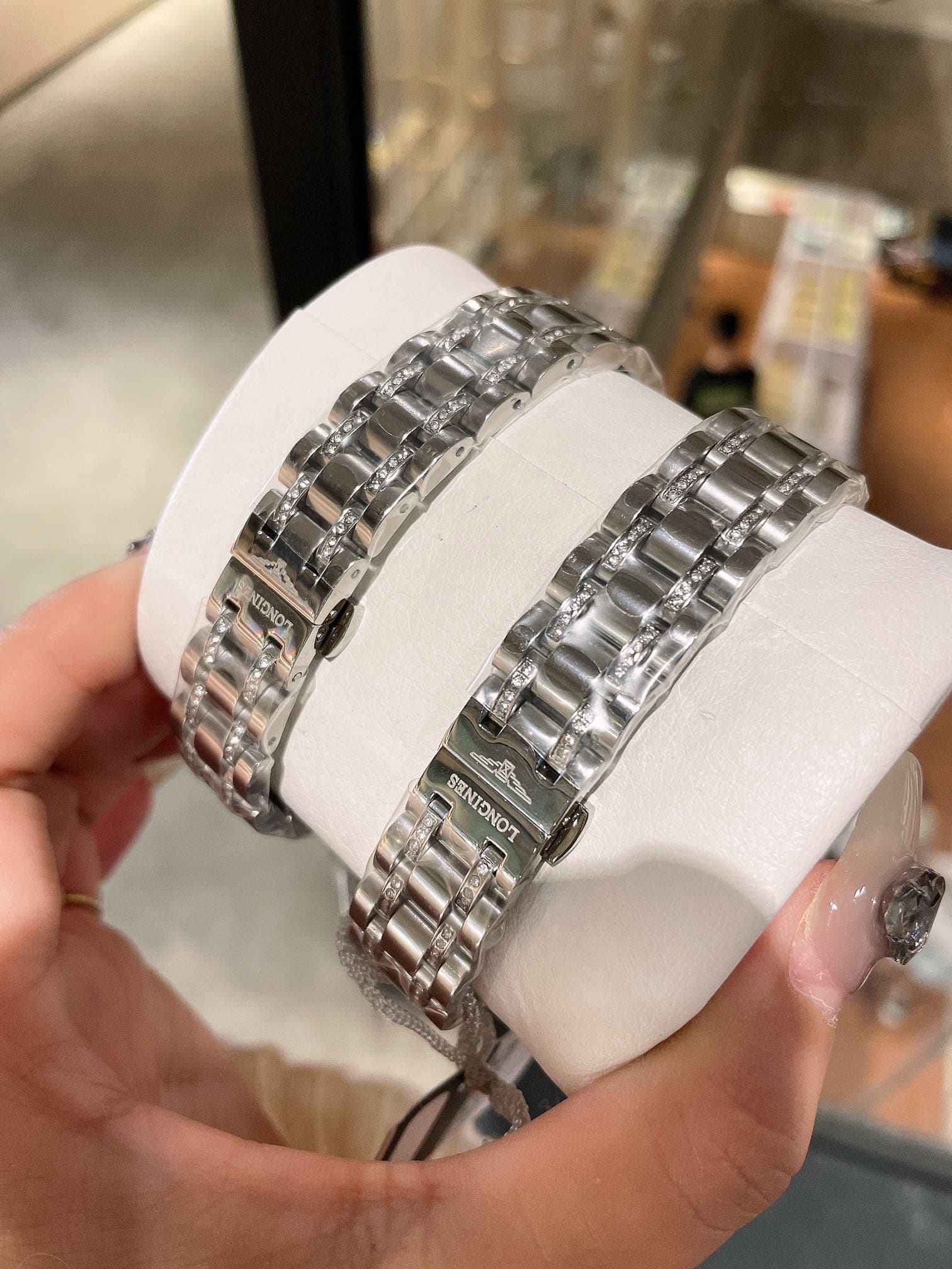 Longines White Watch