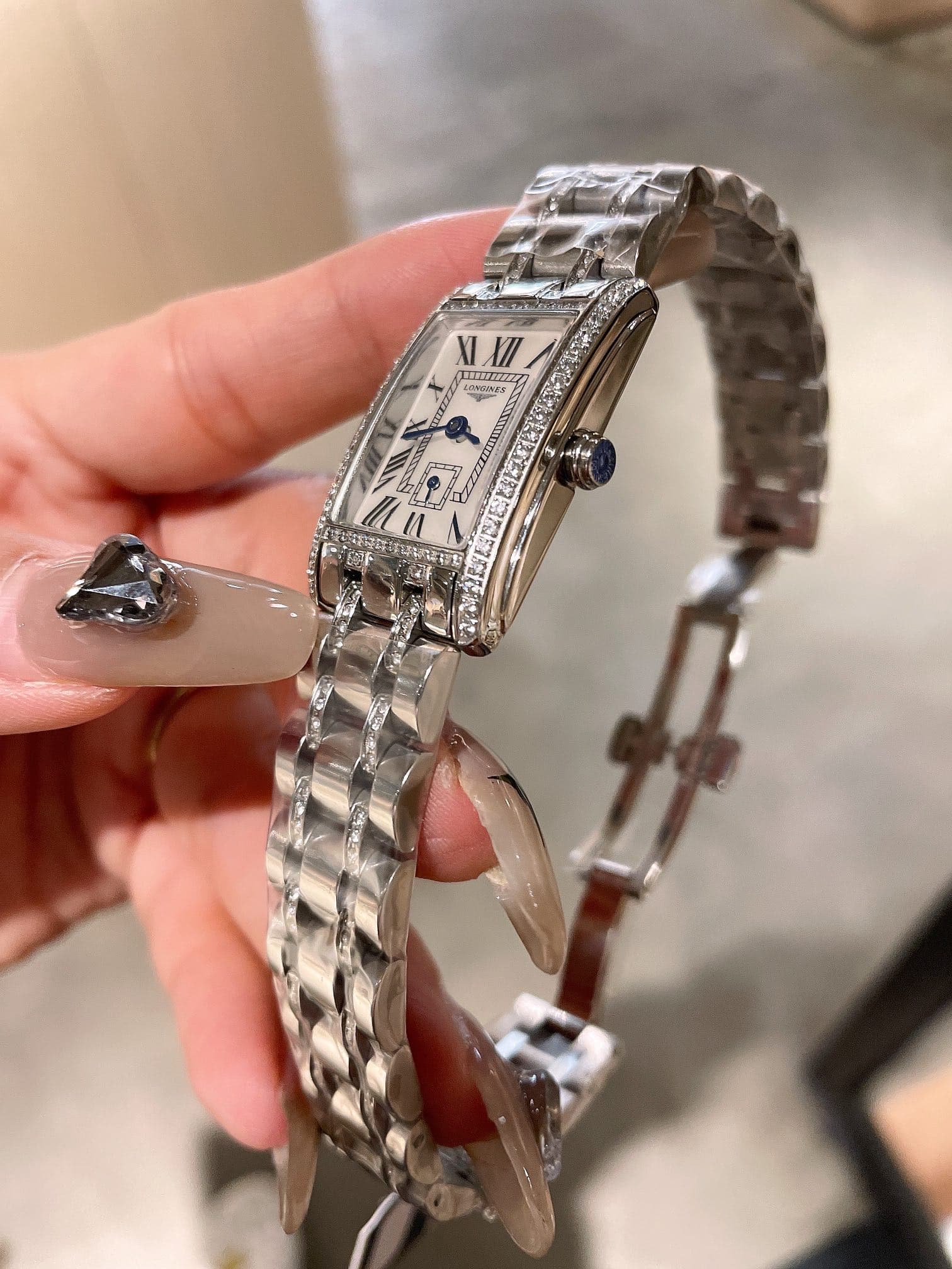 Longines White Watch