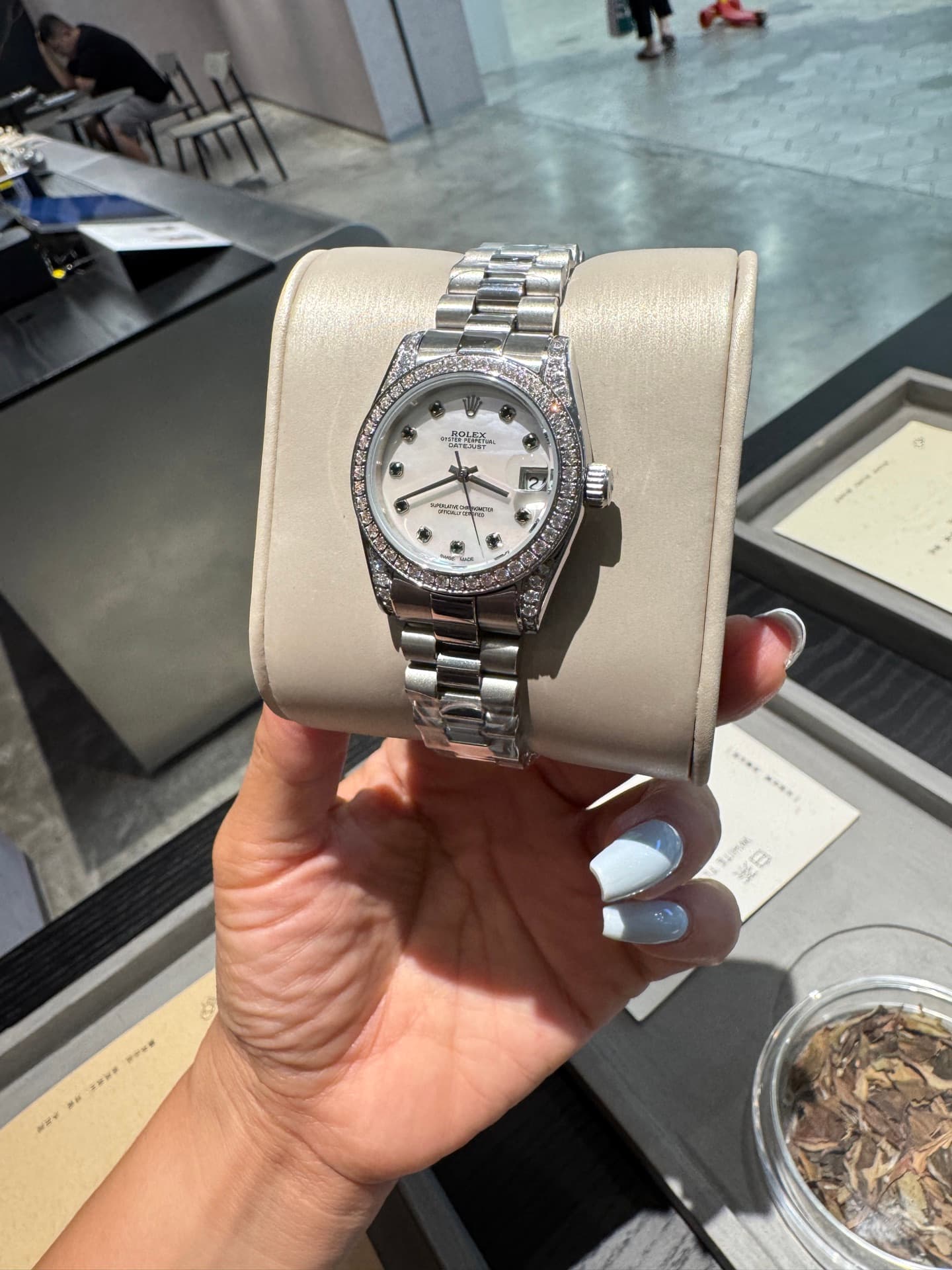 Rolex White Watch