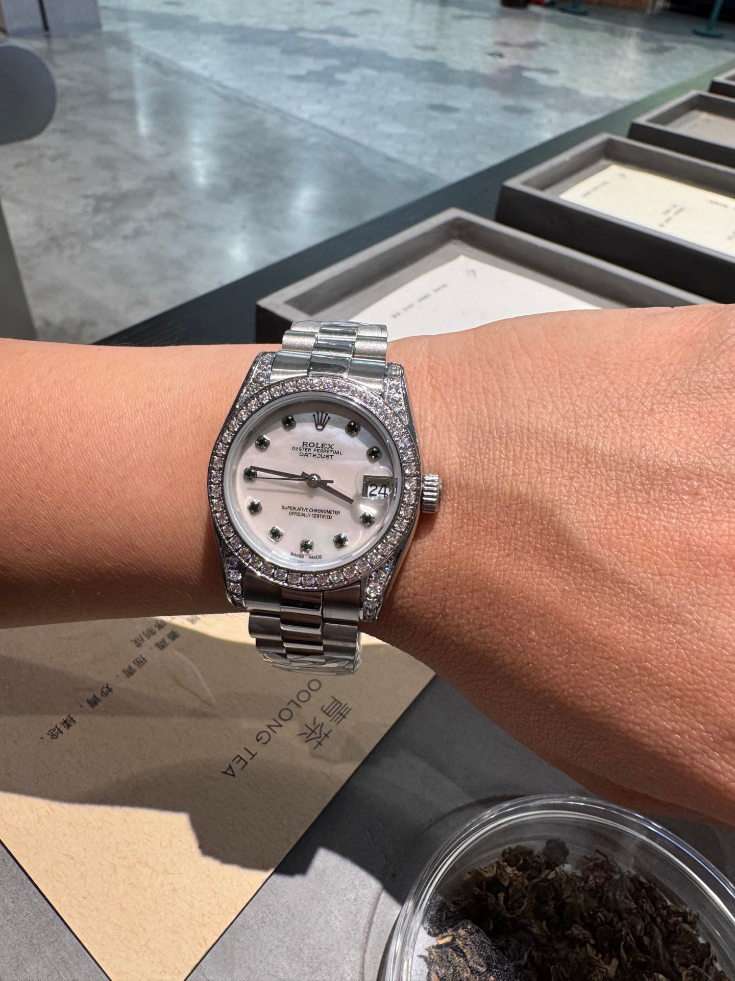 Rolex White Watch