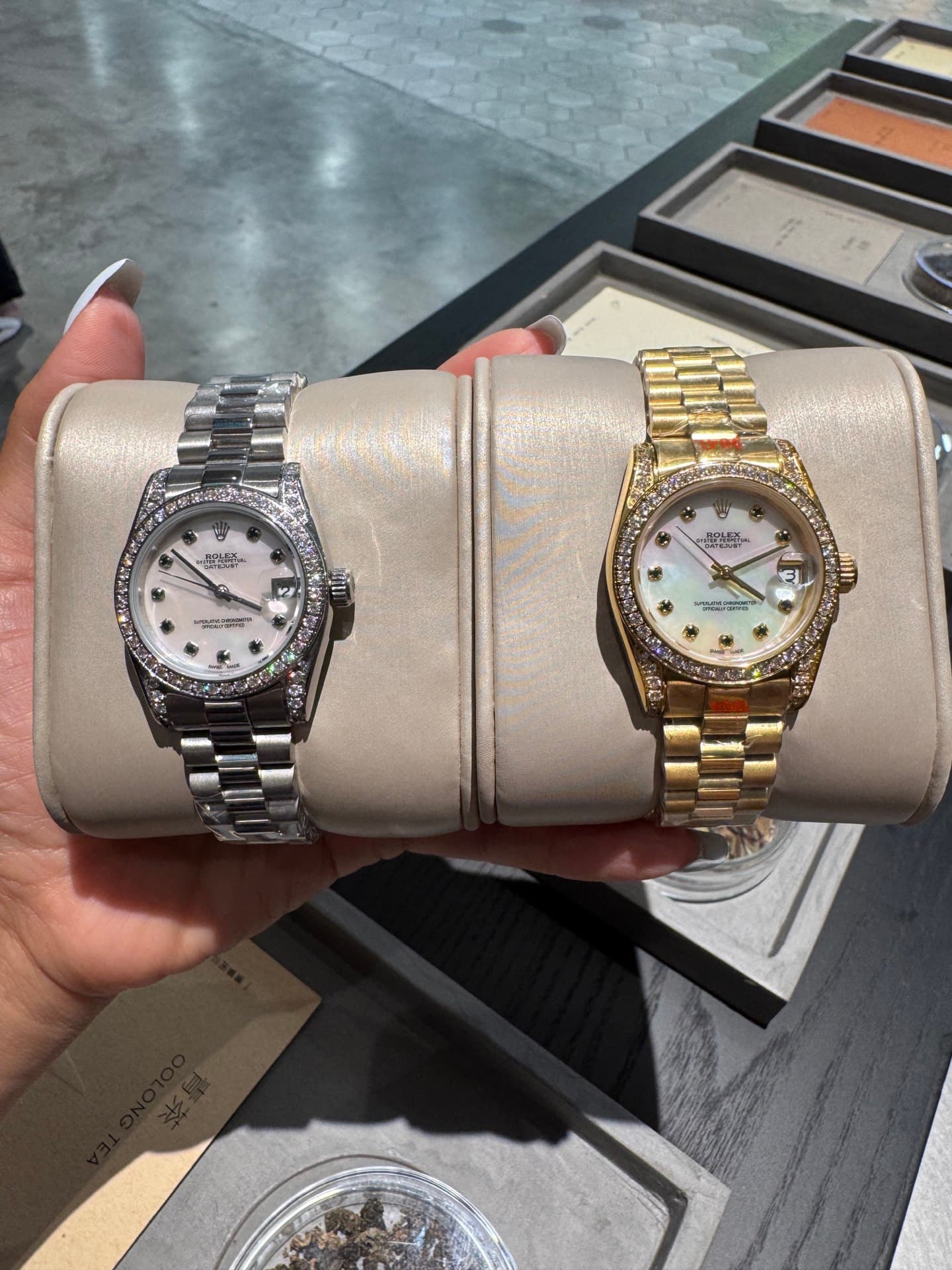 Rolex White Watch