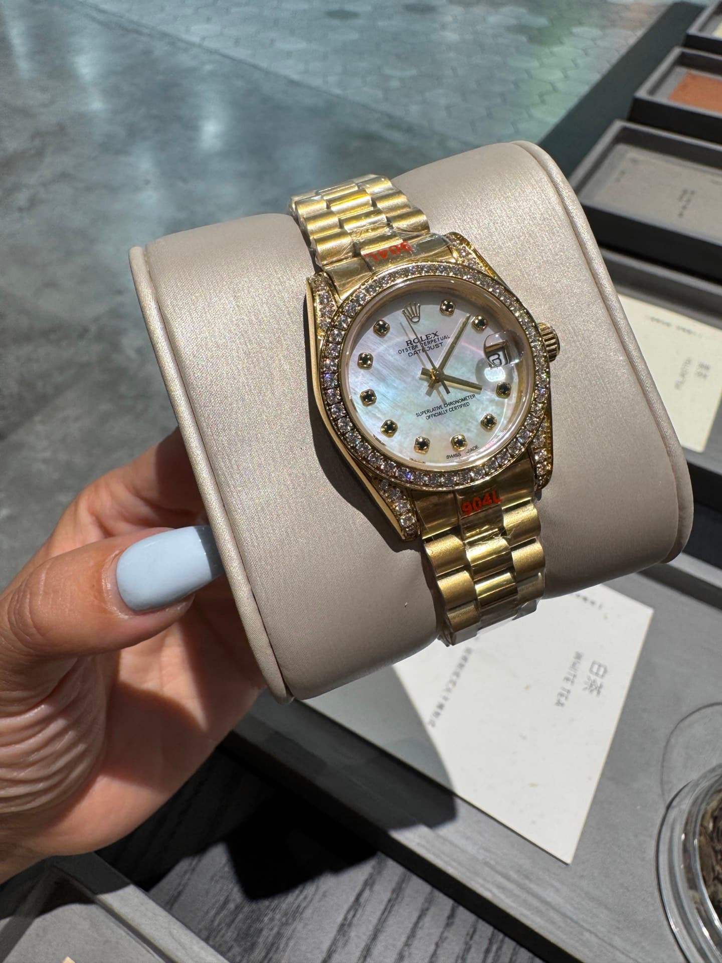 Rolex White Watch