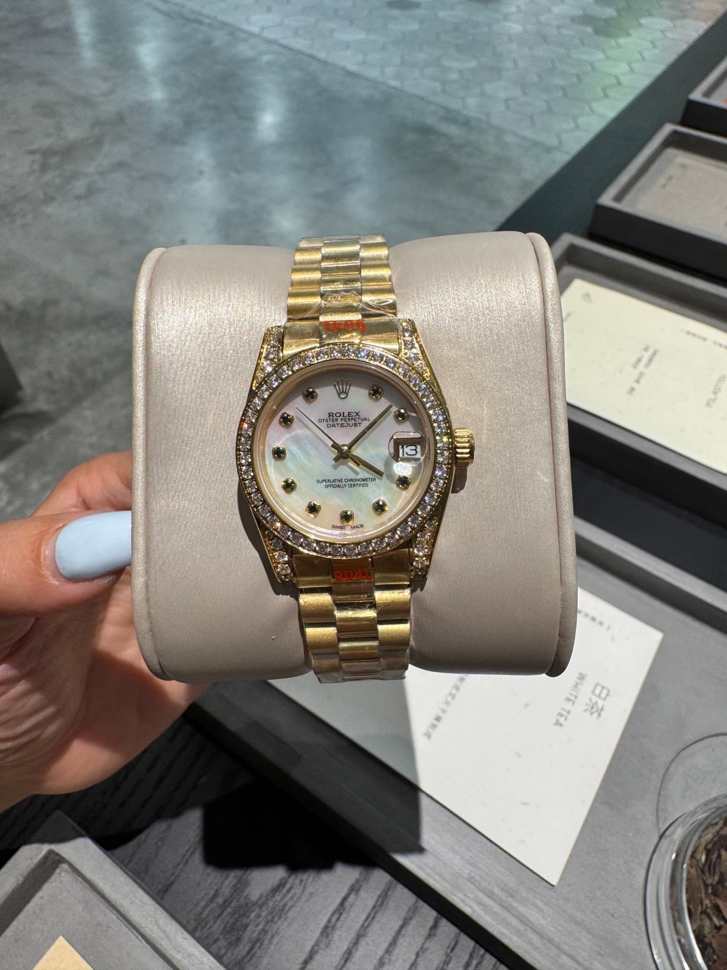 Rolex White Watch