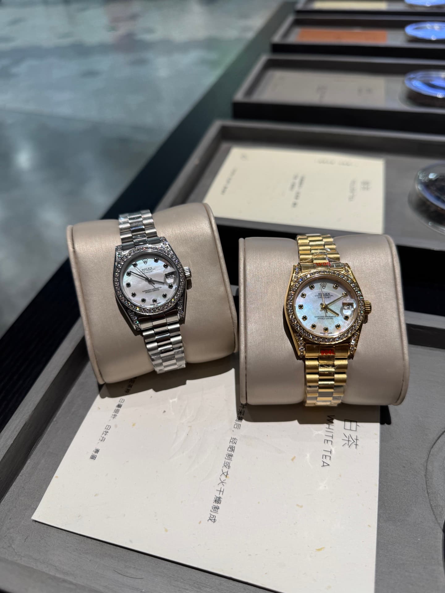 Rolex White Watch