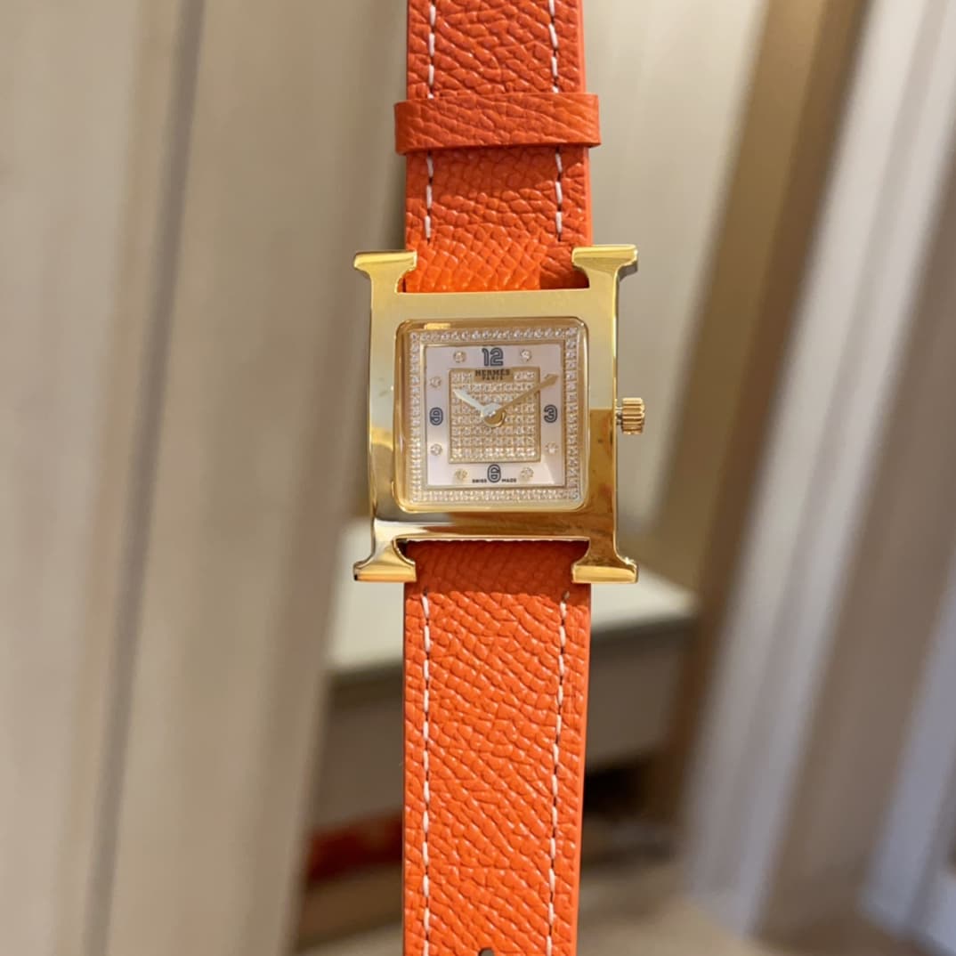 Hermes White Watch
